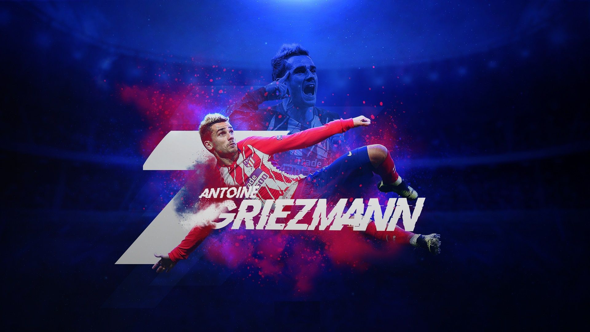 1920x1080 Wallpaper wallpaper, football, player, Sport, Atletico Madrid, Antoine Griezmann for mobile and desktop, section спорт, resolution 1920x1080