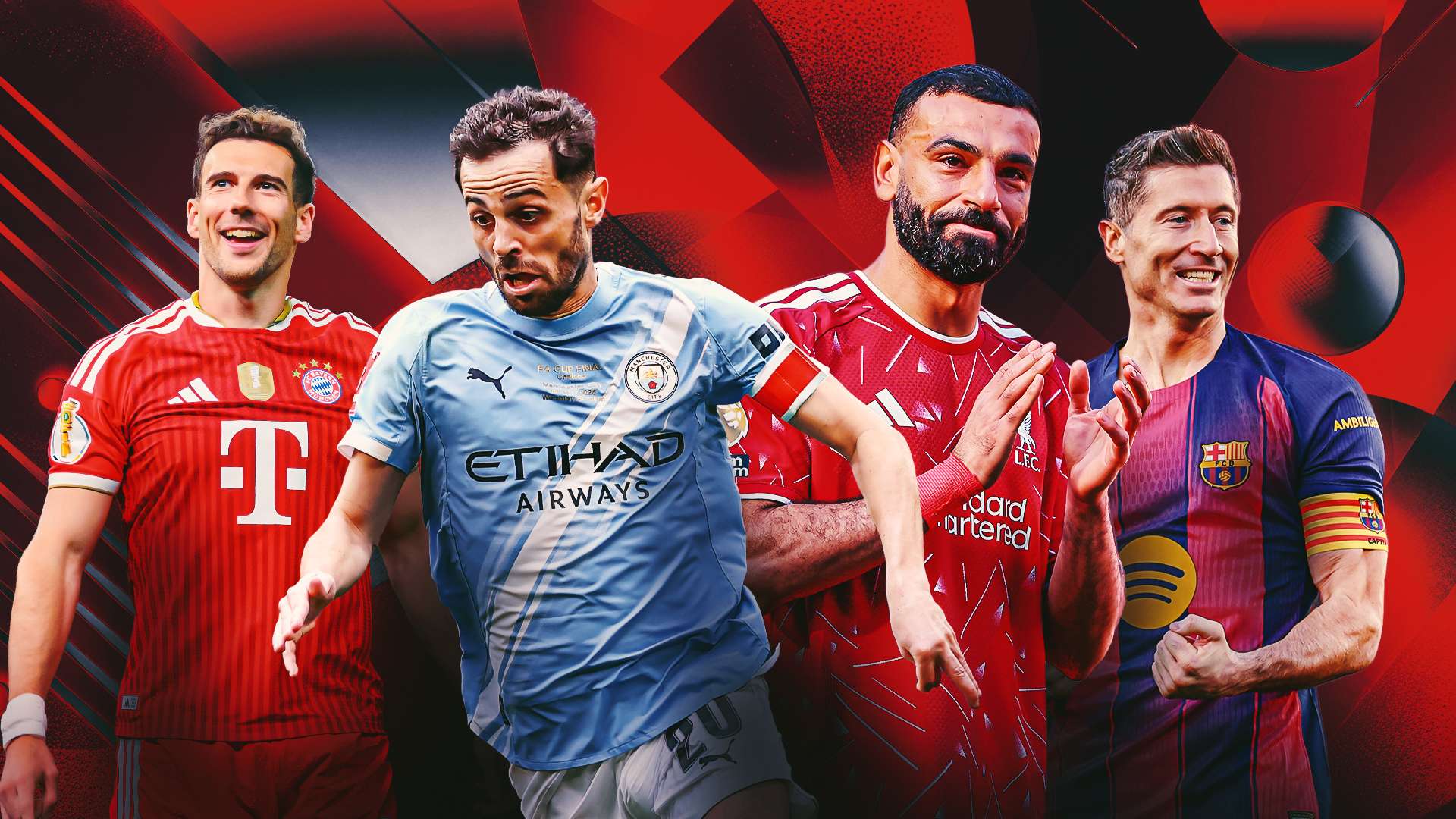 1920x1080 Mohamed Salah, Bernardo Silva, Robert Lewandowski & the 20 biggest and best free agents set for 2026 summer transfers. Goal.com Ghana