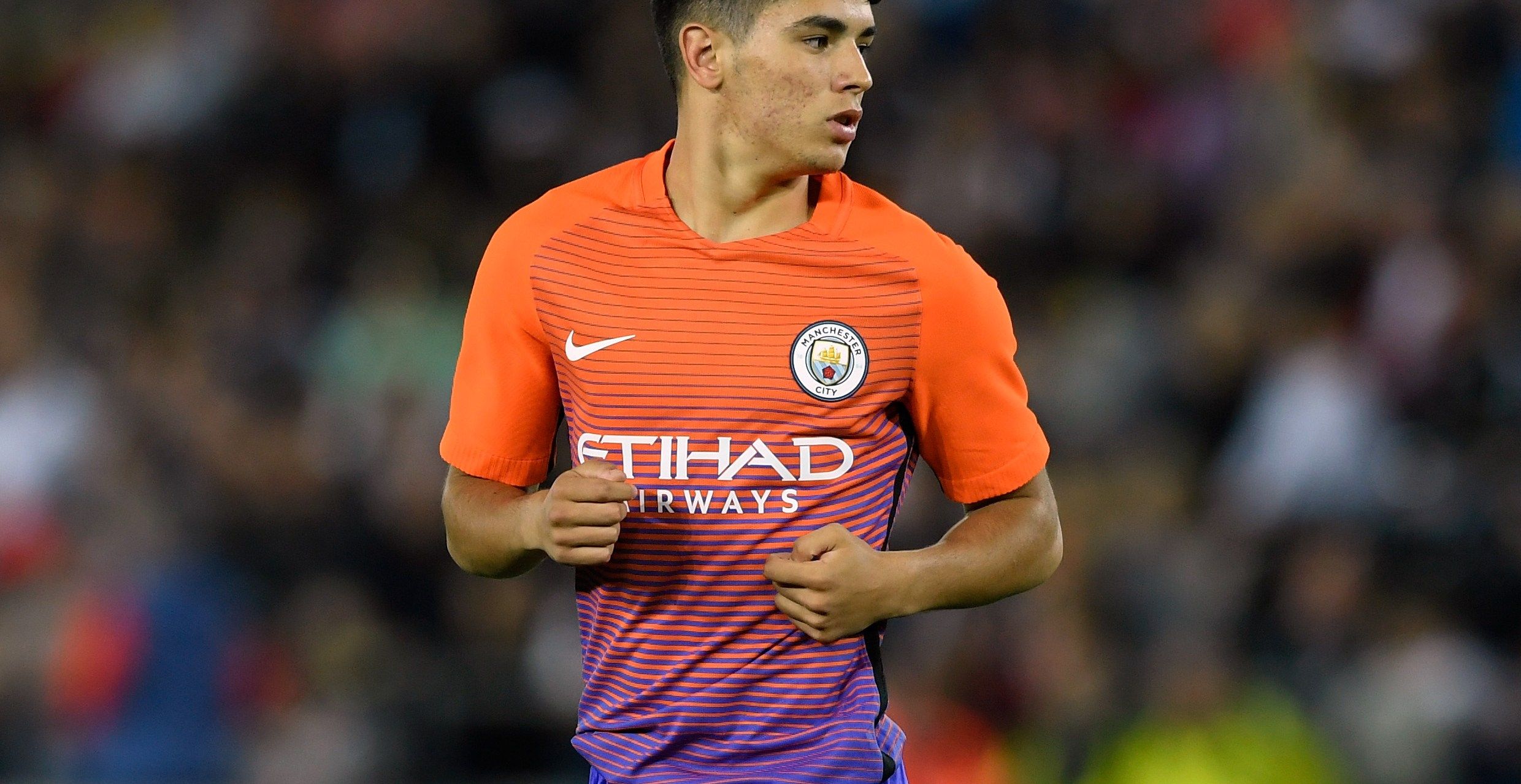 2480x1279 Manchester City secure another future star as Brahim Diaz signs first professional contract. Bitter and Blue