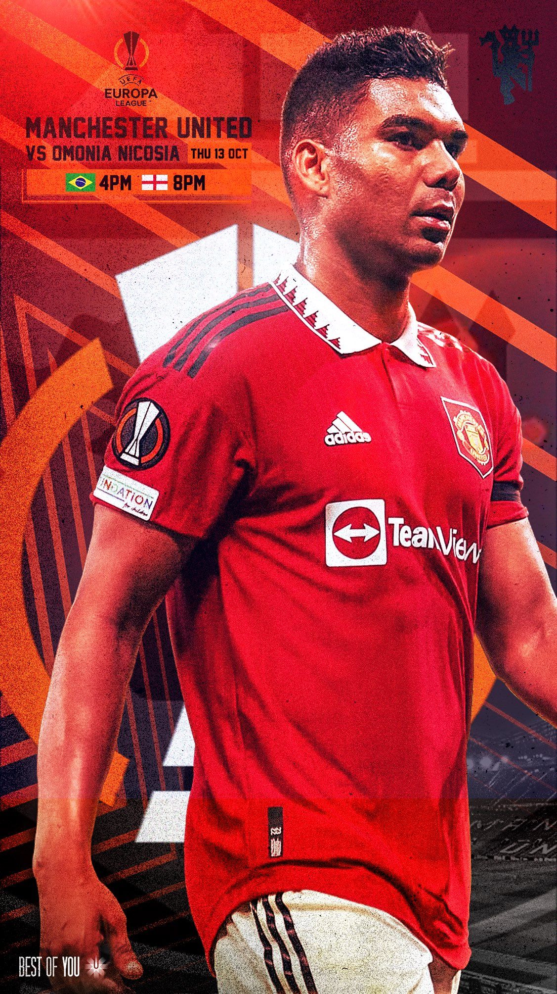 1127x2008 Casemiro Manchester United Wallpaper
