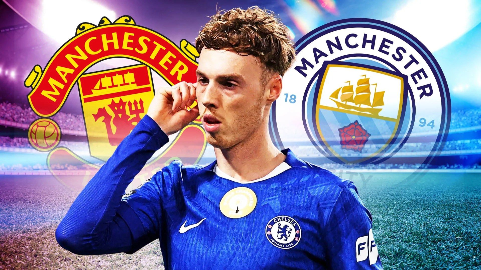 1920x1080 Cole Palmer is UNSETTLED at Chelsea and could be tempted by Man Utd or City transfer but Rosenior insists he's 'happy'