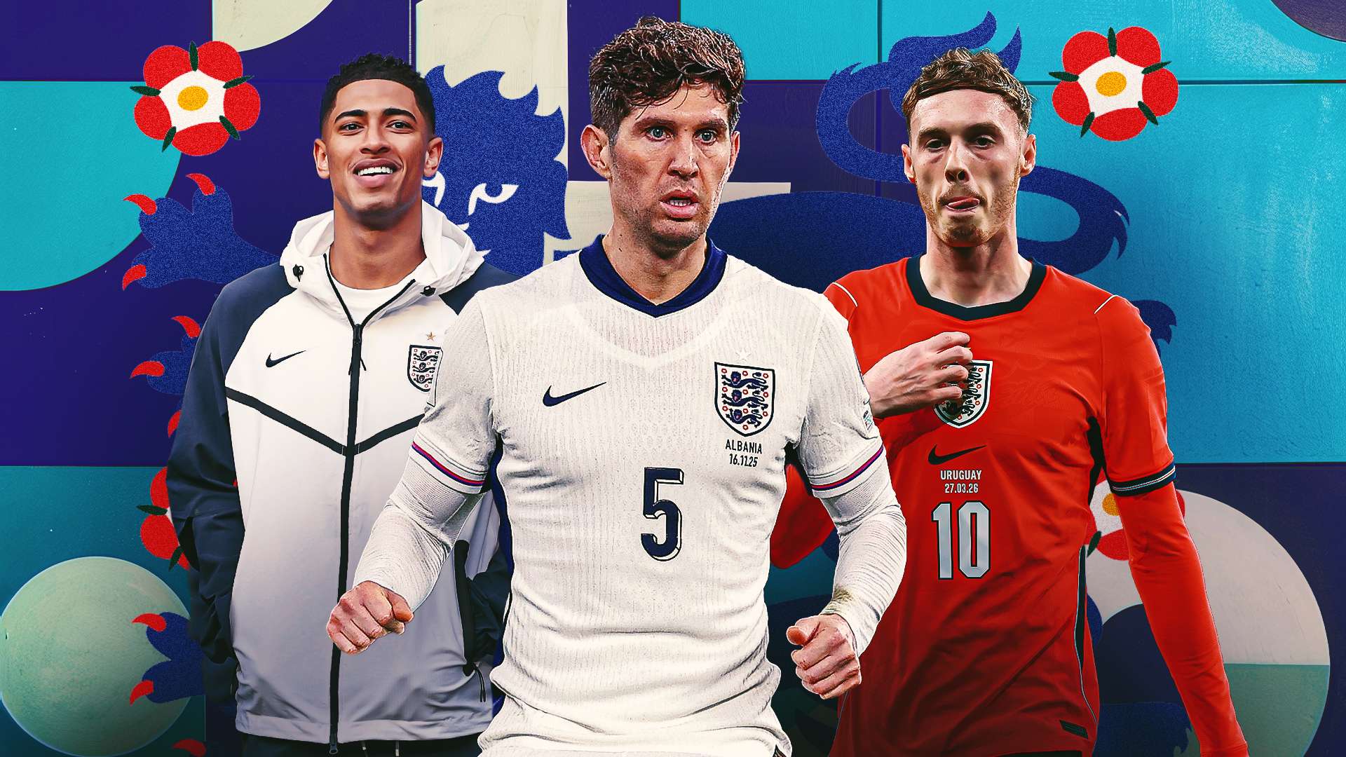 1920x1080 England's World Cup 2026 squad ladder: Cole Palmer in danger of dropping out but Jude Bellingham's importance grows