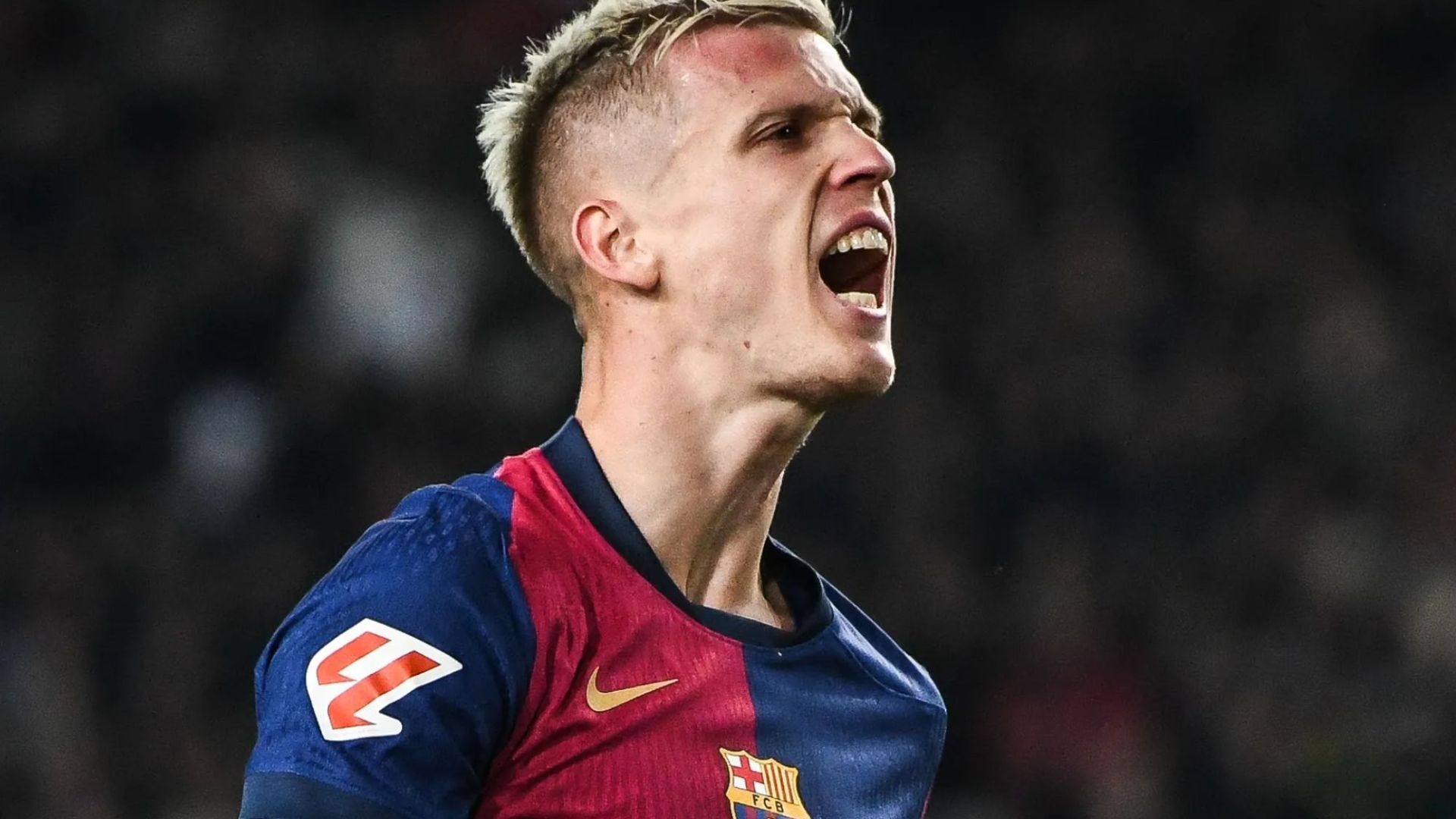 1920x1080 SIX Premier League clubs to fight for free transfer of Barcelona's Dani Olmo including Man Utd with star available NOW