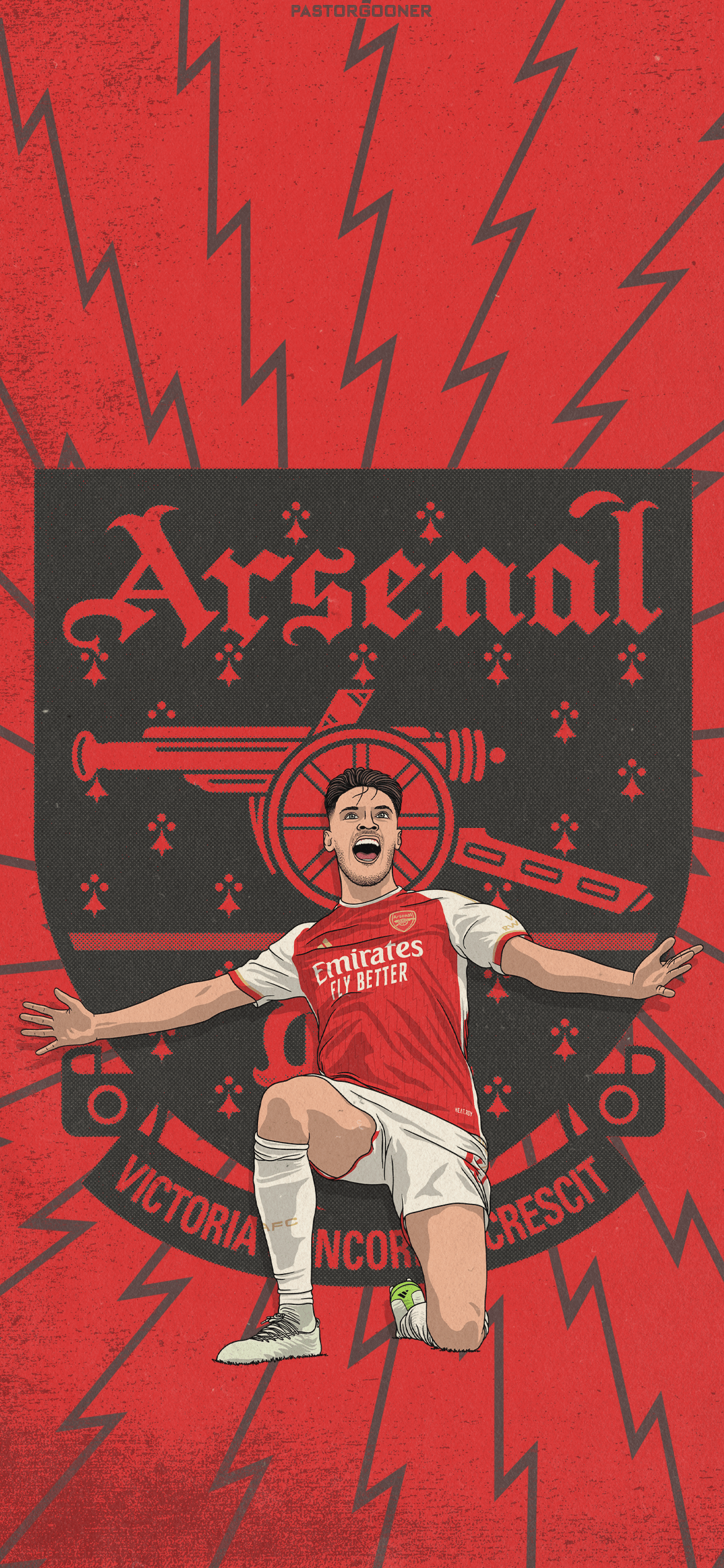 1170x2532 Declan Rice Arsenal Wallpaper