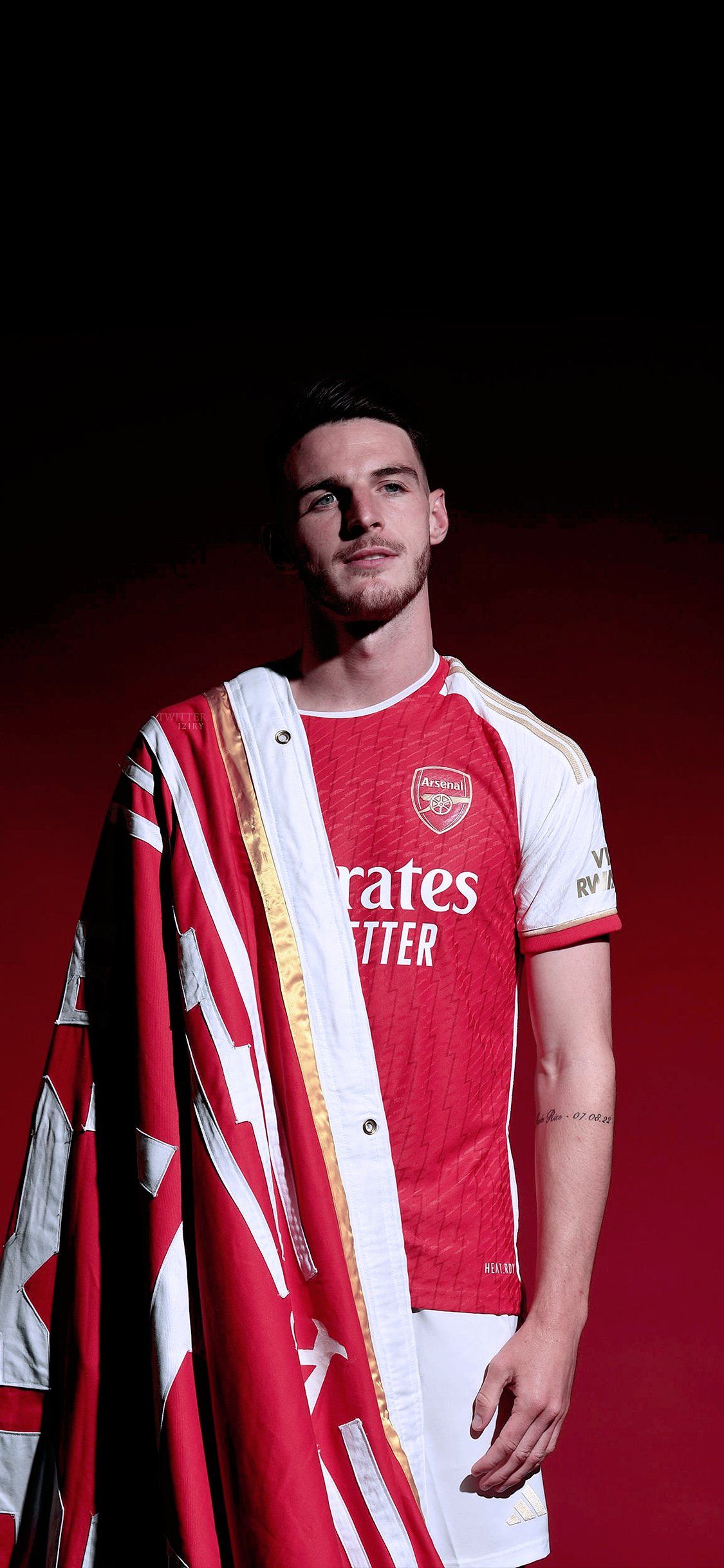 1125x2436 Declan Rice Arsenal Wallpaper