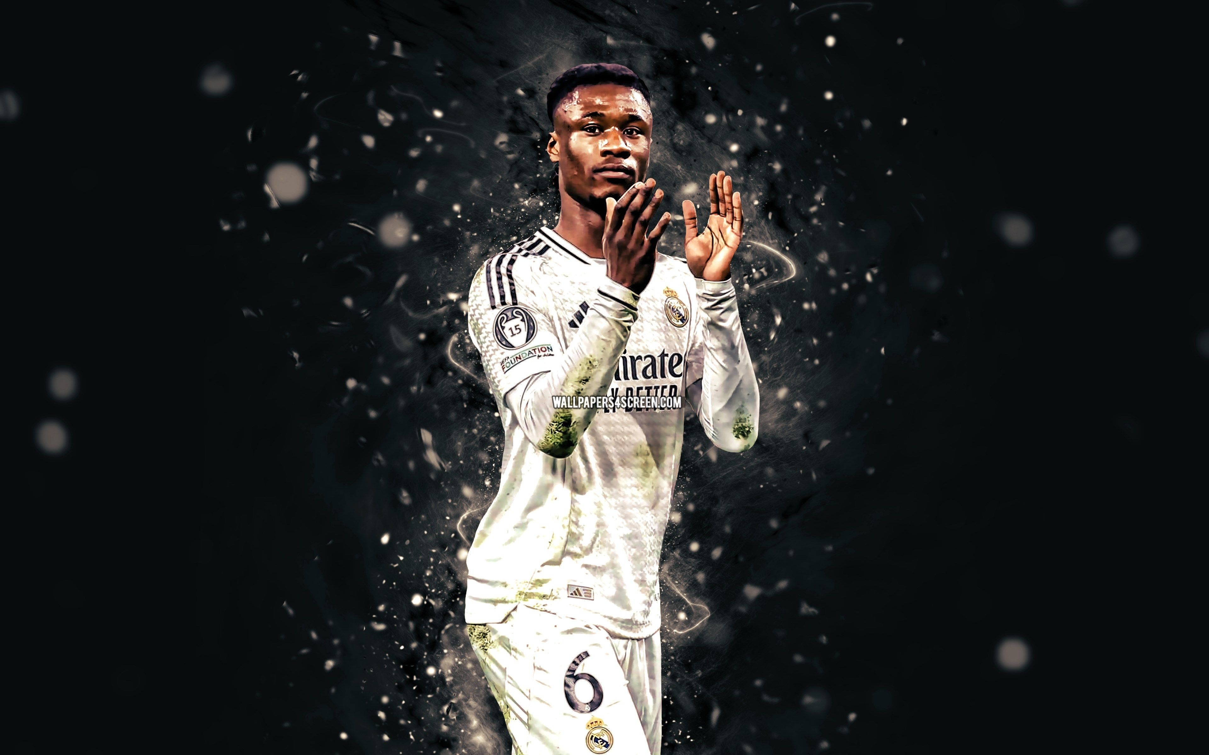 3840x2400 Wallpaper football, soccer, Real Madrid, french, Eduardo, Camavinga, Eduardo Camavinga for mobile and desktop, section спорт, resolution 3840x2400