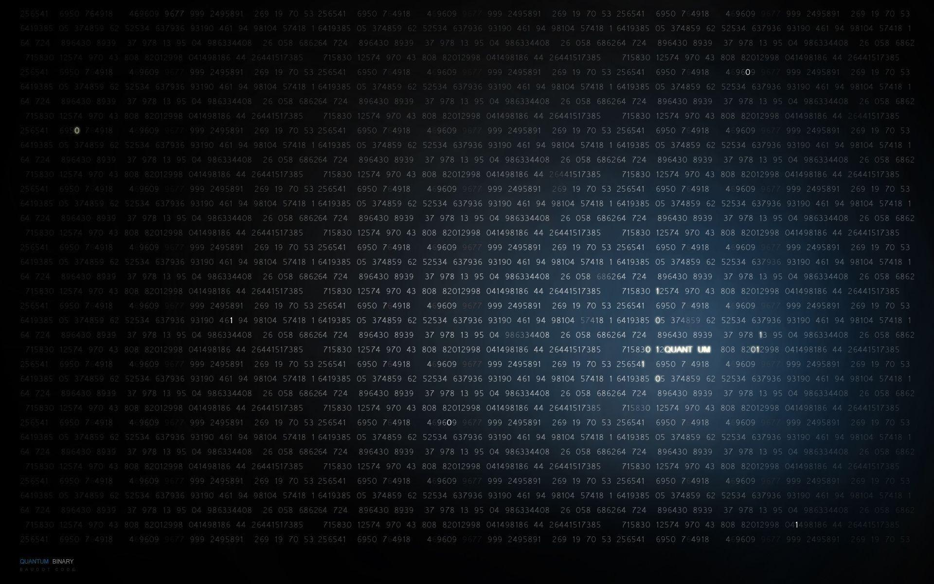 1920x1200 Binary Code Wallpaper