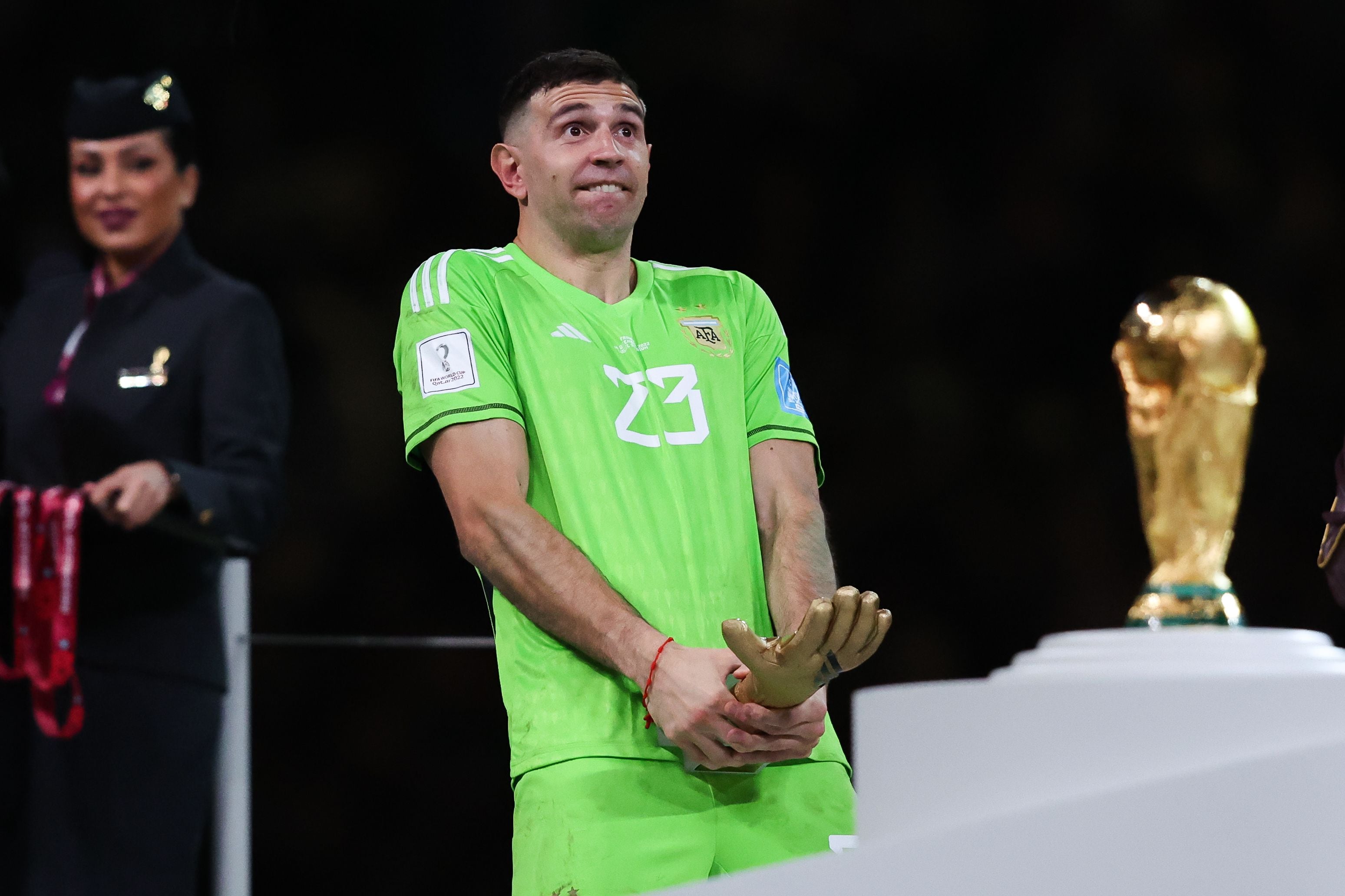 3097x2065 Football World Cup 2022: Argentina goalie Emiliano Martinez explains viral photo