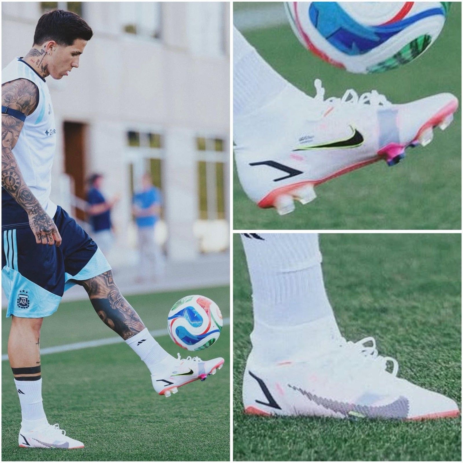 1600x1600 Enzo Fernandez Trains In 5 Year Old Nike Mercurial Boots Ahead Of 2026 World Cup