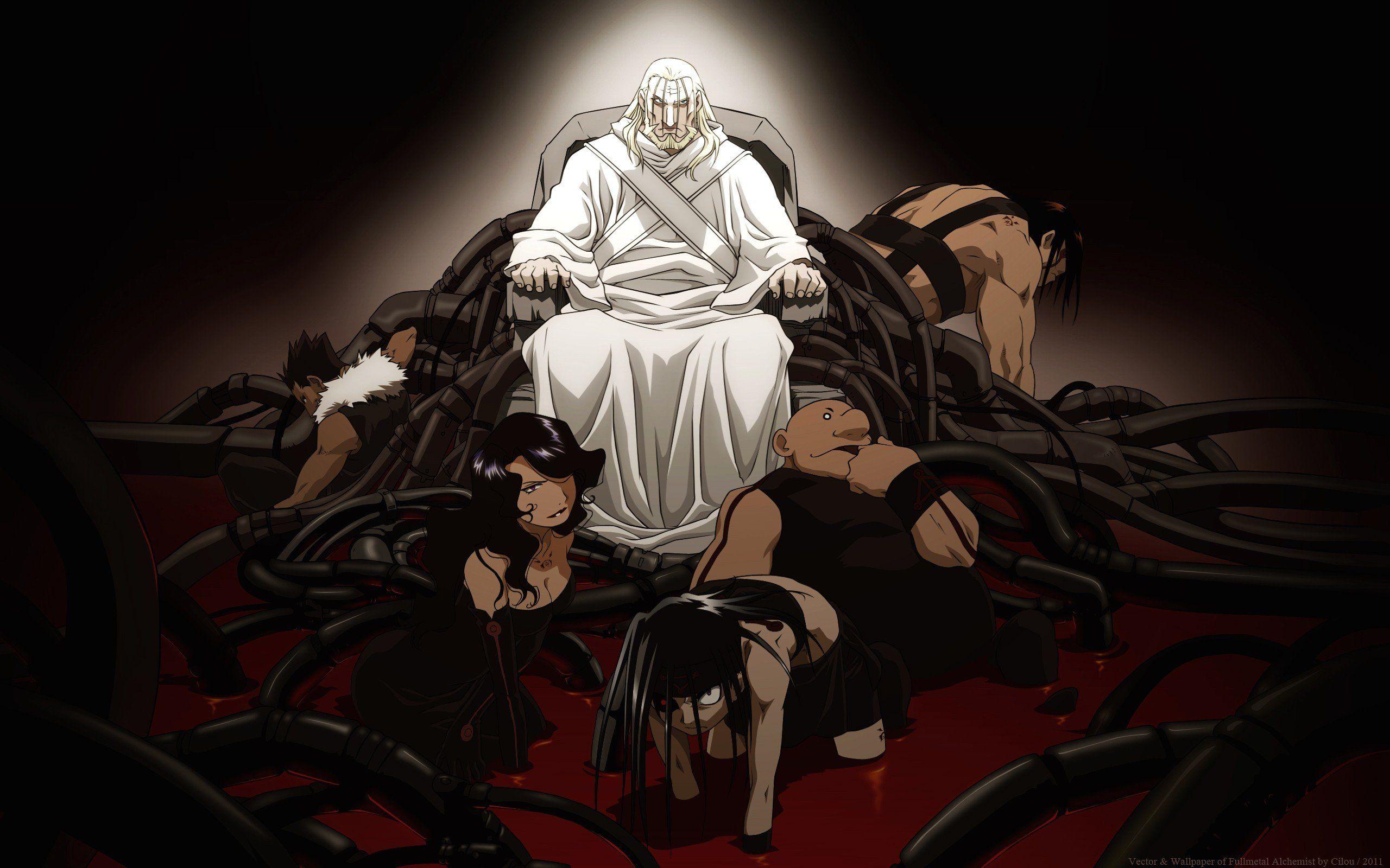 2560x1600 Full Metal Alchemist, Homunculi, Envy, Lust, Greed, Gluttony
