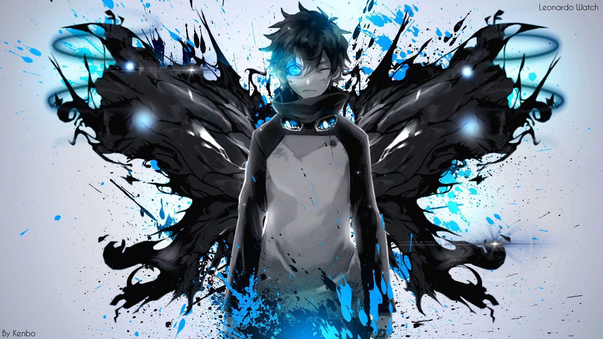 Nothing, cool, dark, black, arc, anime boy, blue, HD wallpaper | Peakpx