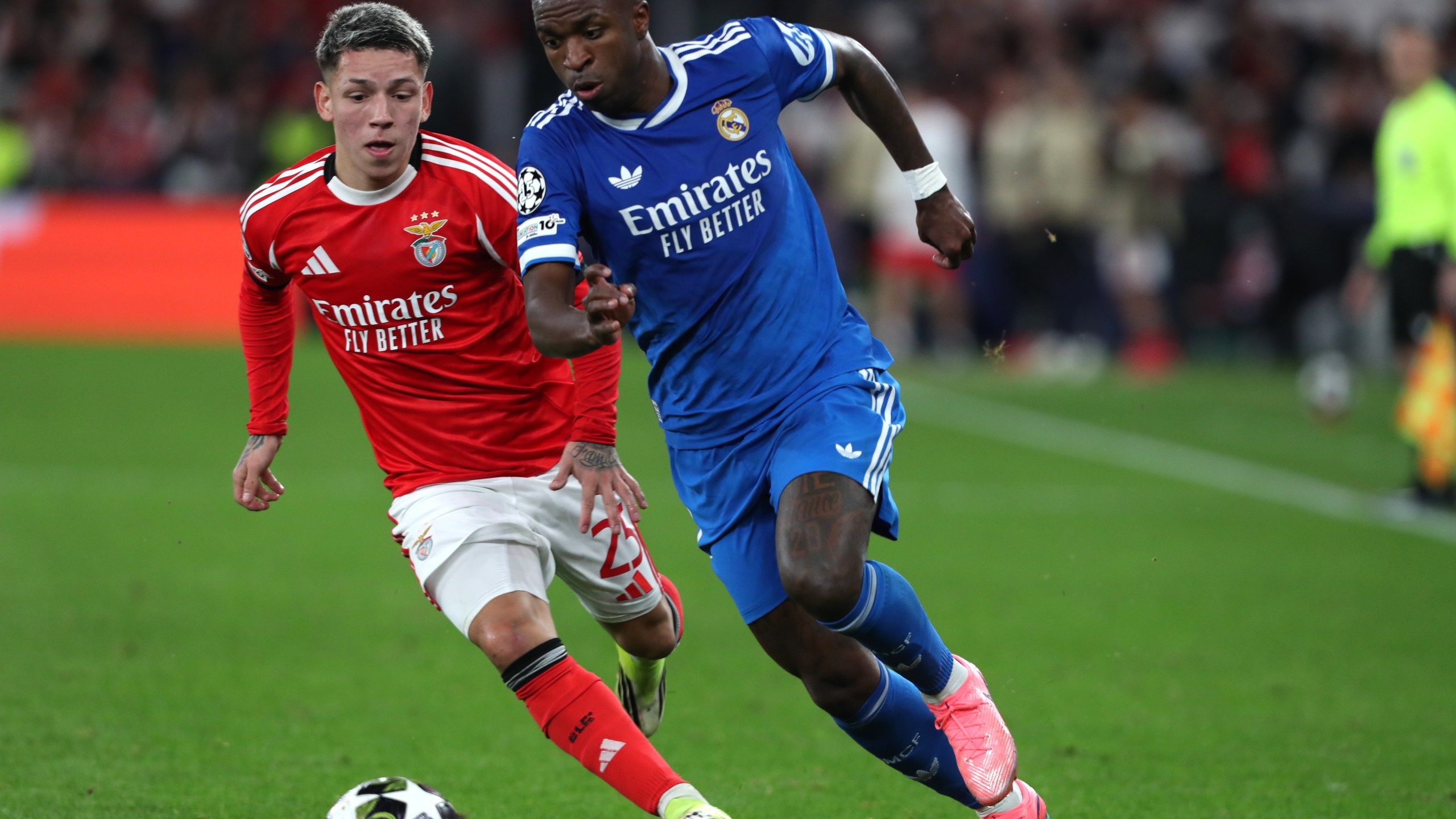 2560x1440 Benfica's Prestianni denies racially insulting Real Madrid's Vinícius in Champions League game