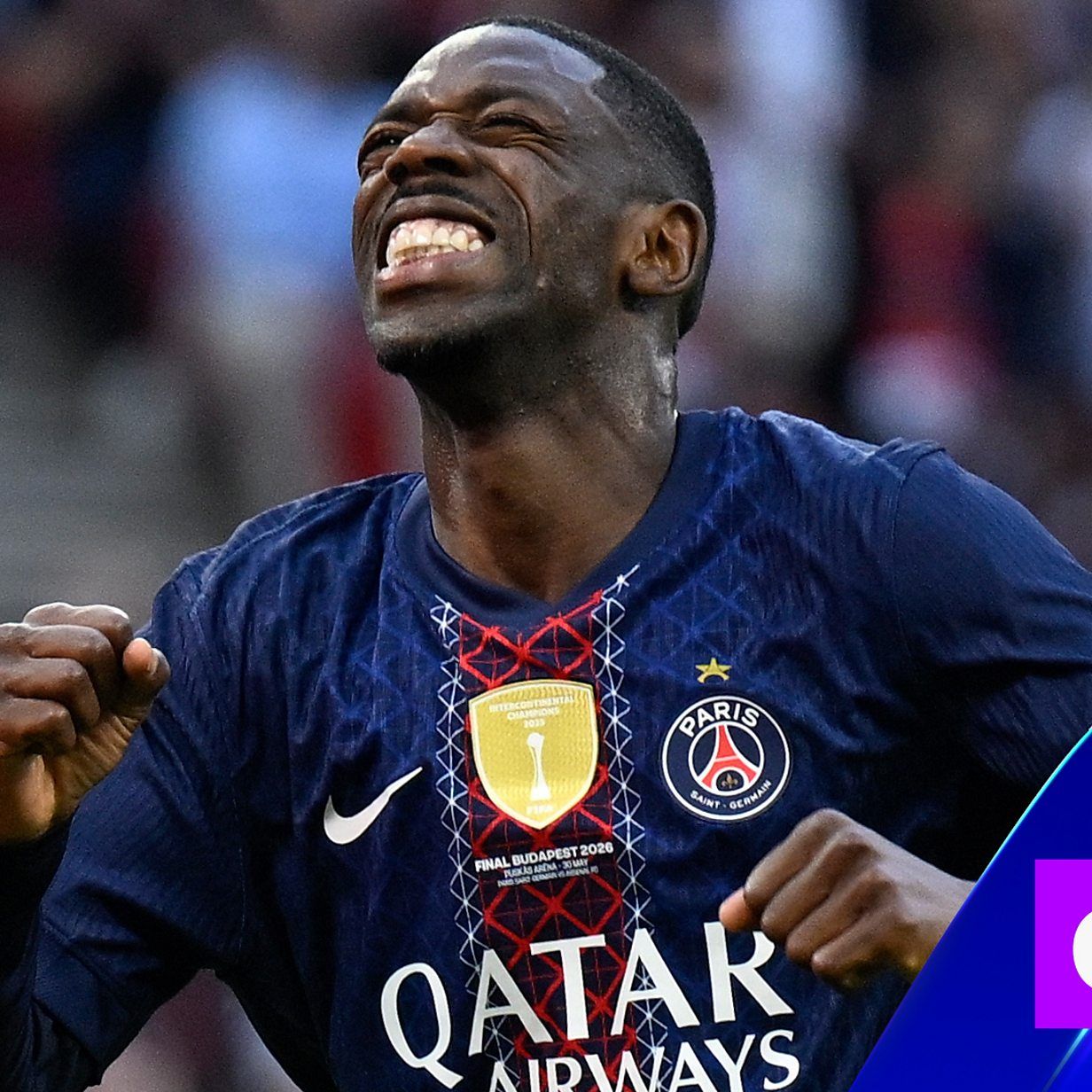 1232x1232 Champions League final: Ousmane Demeble equalises from the penalty spot