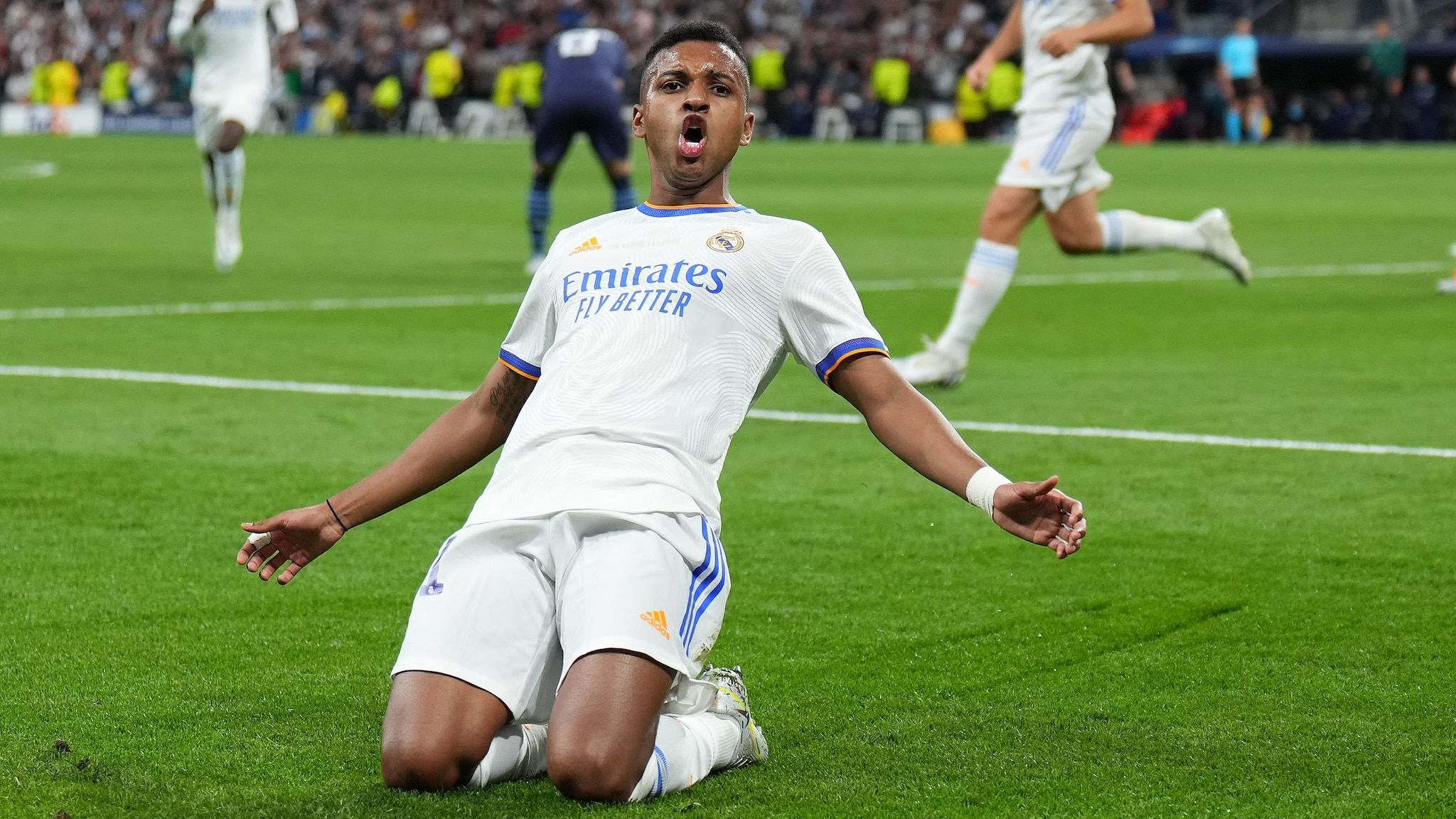 2048x1152 Real Madrid 3 1 Manchester City (agg 6 5): Rodrygo And Benzema Pull Off Remarkable Comeback. UEFA Champions League 2021 22