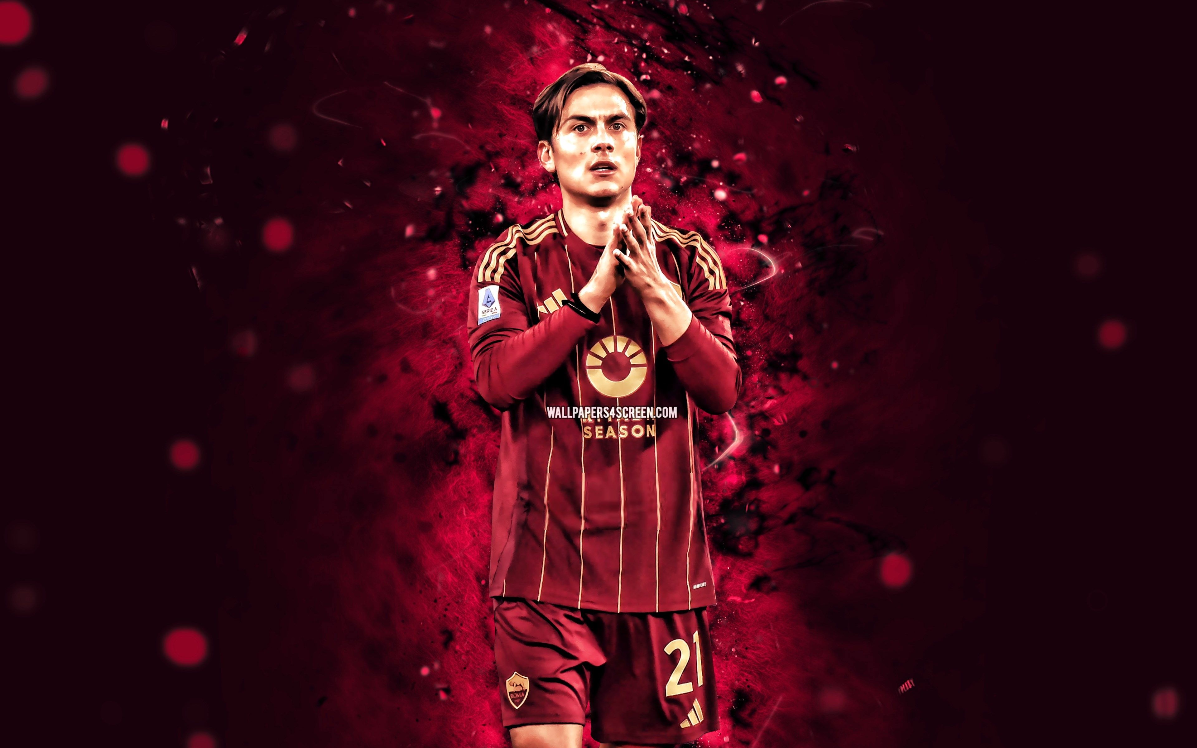 3840x2400 Wallpaper roma, football, soccer, AS Roma, Argentine, Paulo Dybala, dybala for mobile and desktop, section спорт, resolution 3840x2400