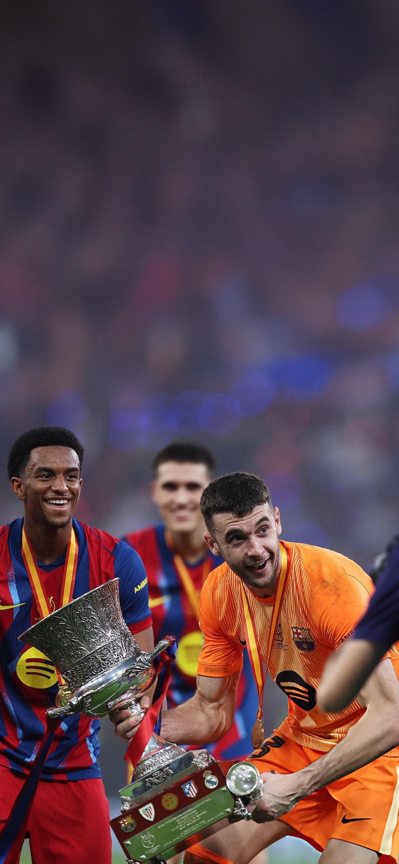 1290x2793 Wallpaper. FC Barcelona 3 2 Real Madrid. Spanish Supercup Final 2026