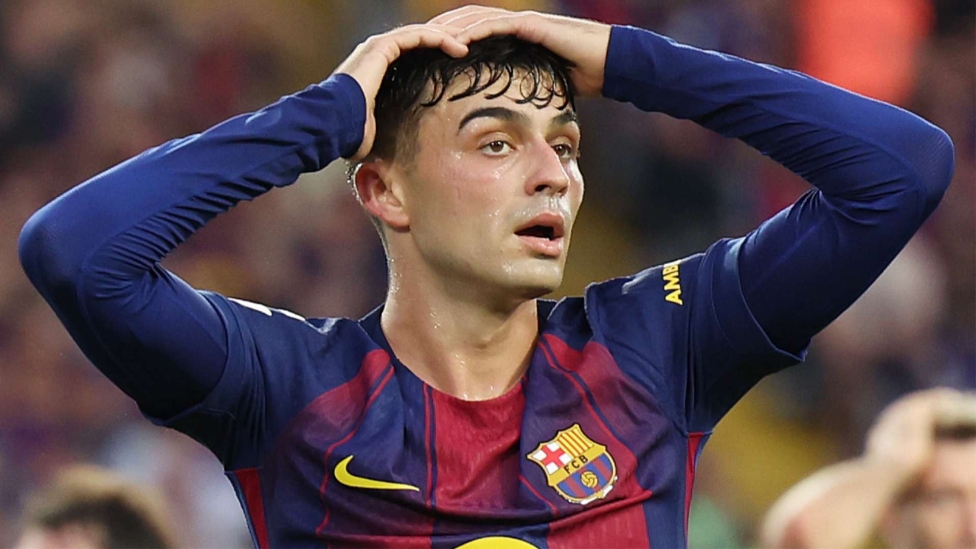 1920x1080 Barcelona confirm major Pedri injury blow after Hansi Flick issues update as midfielder is forced off in Champions League win over Slavia Prague. Goal.com US