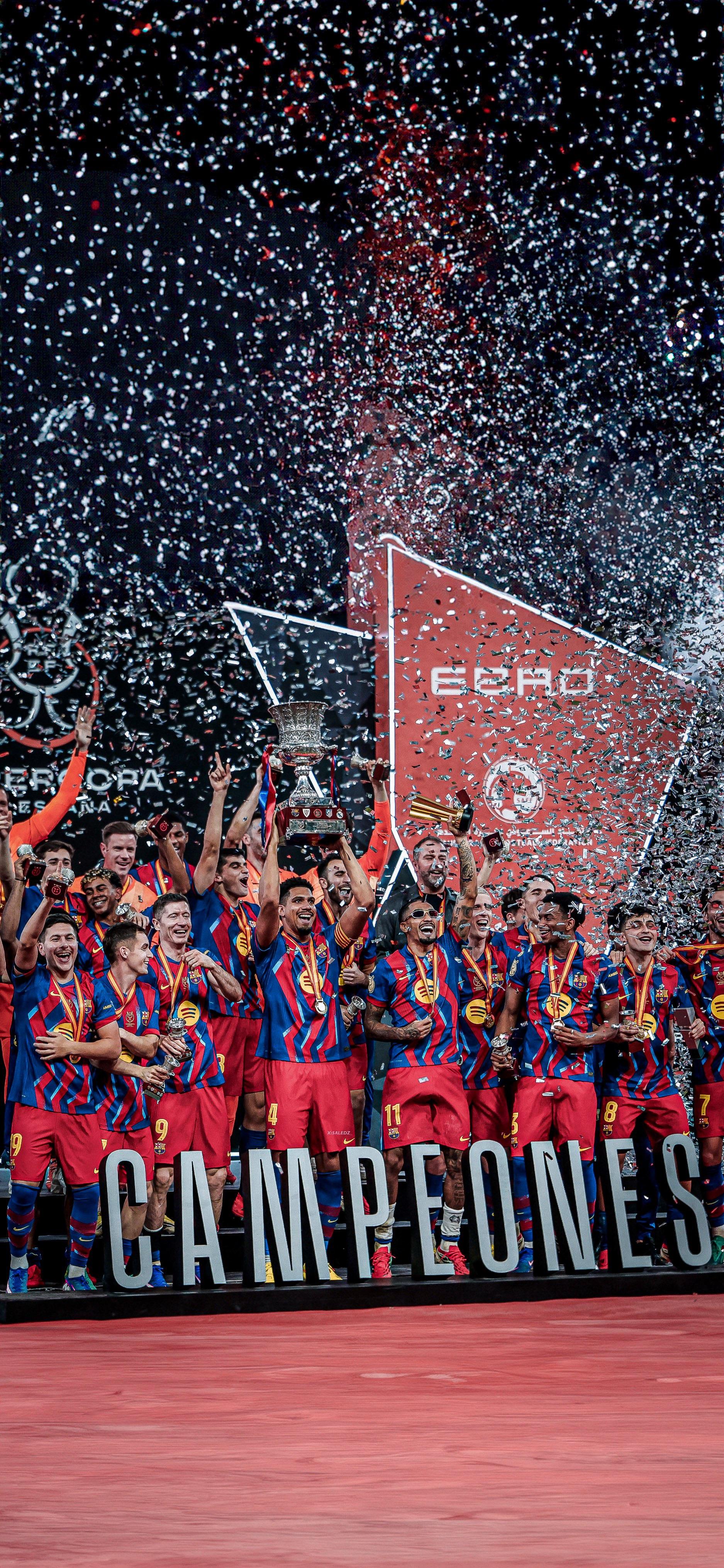 1875x4061 Wallpaper. FC Barcelona 3 2 Real Madrid. Spanish Supercup Final 2026