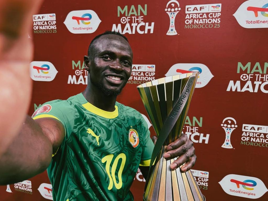 1024x768 AFCON: Sadio Mane named Man of the Match in Senegal victory over Egypt. GhHeadlines Total News Total Information
