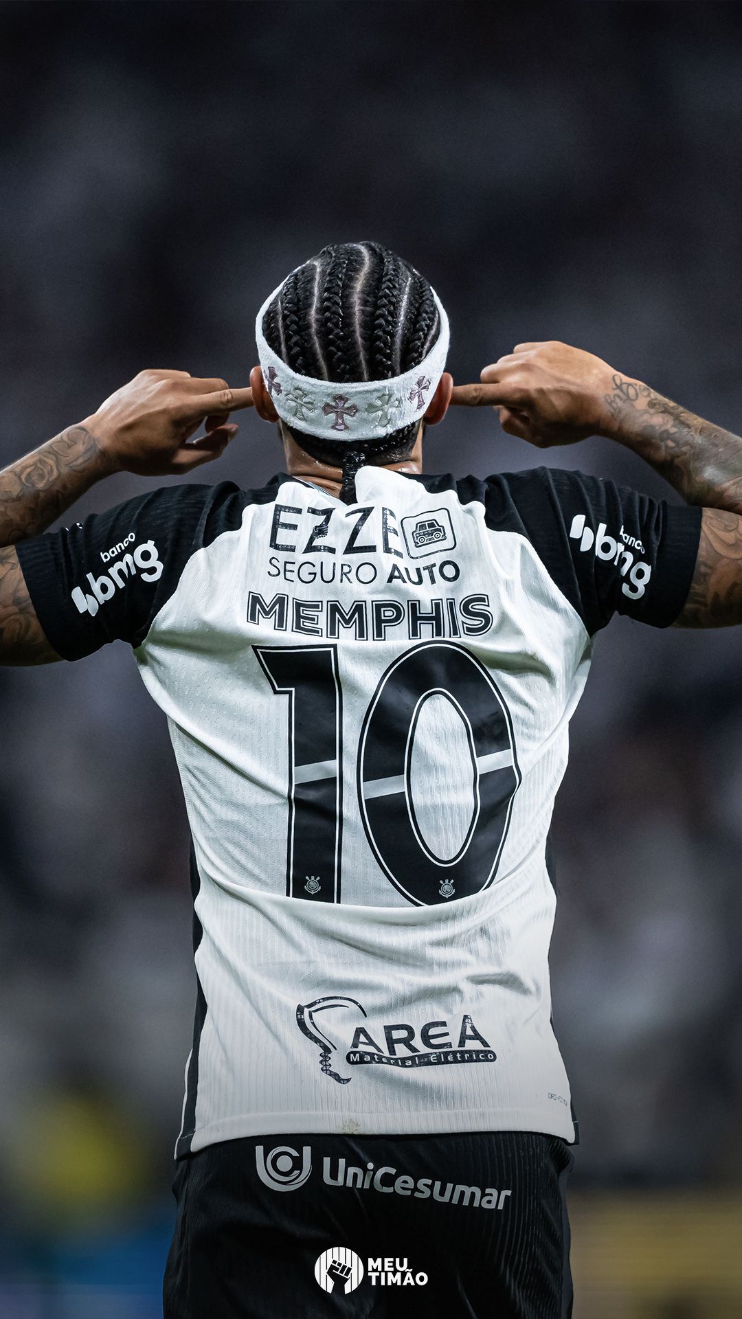 1080x1920 Fundo de tela do Corinthians: Memphis Depay comemora gol pelo Corinthians