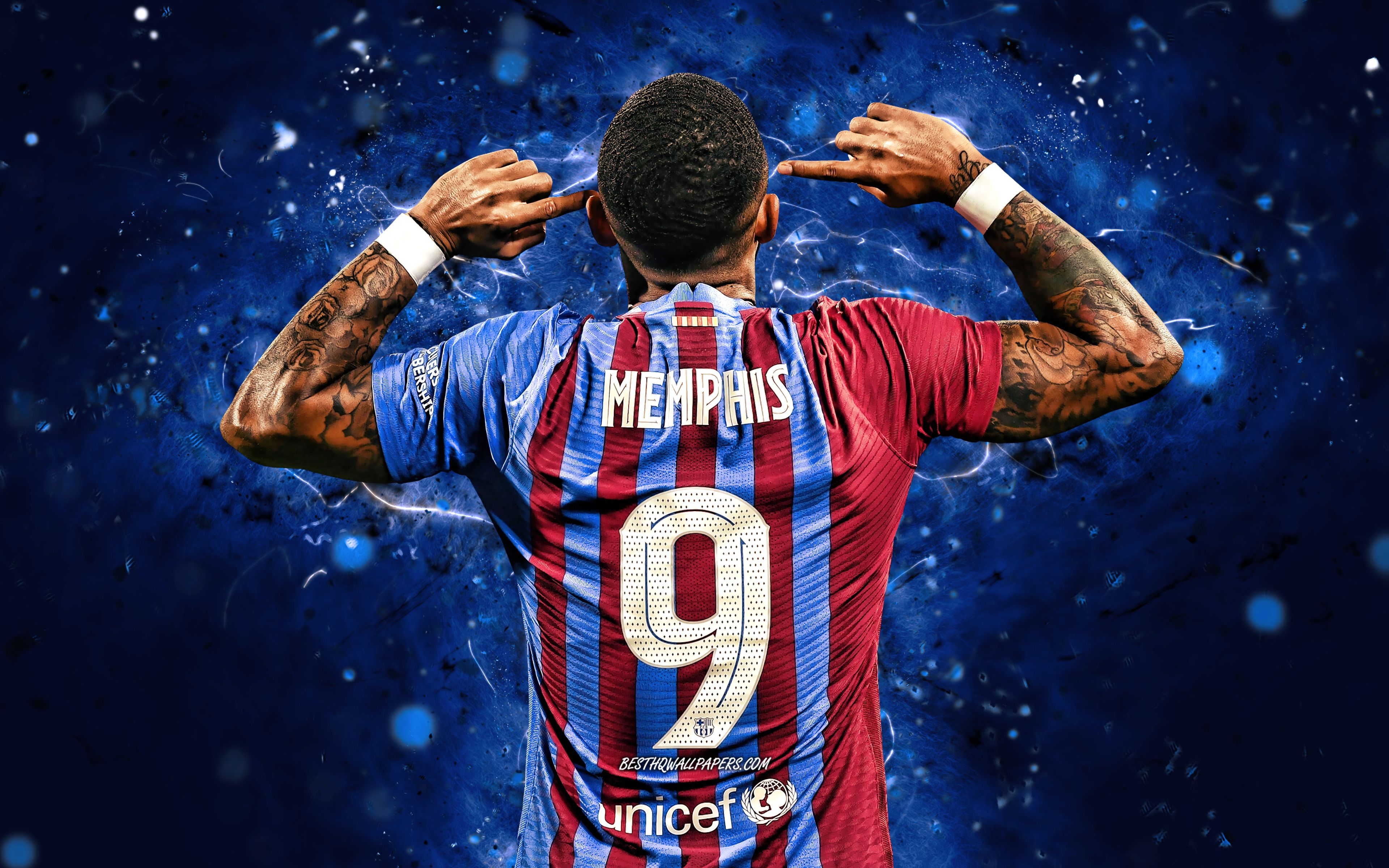 3840x2400 Memphis Depay 2022 Wallpaper