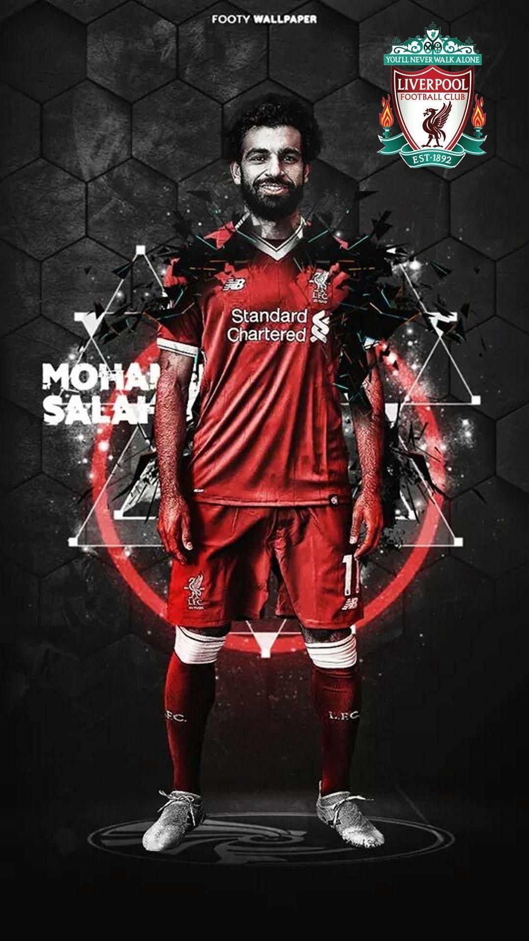 1080x1920 Mohammed Salah Liverpool 2022 Wallpaper