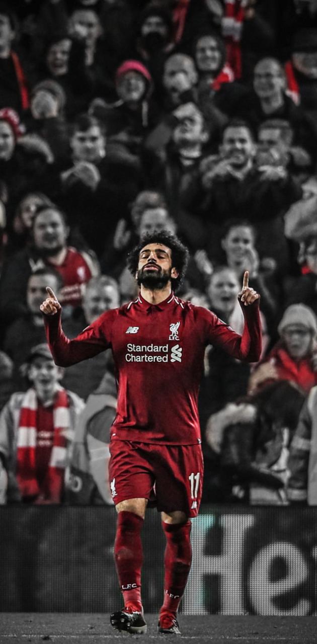 630x1280 Mo Salah Celebration Wallpaper