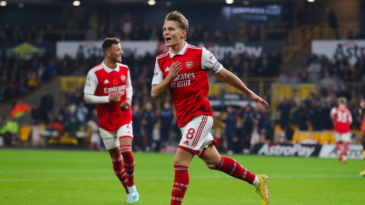 1200x675 Wolves 0 2 Arsenal: Martin Odegaard Strikes Twice As Gunners Open Up Five Point Gap At Top Of Premier League