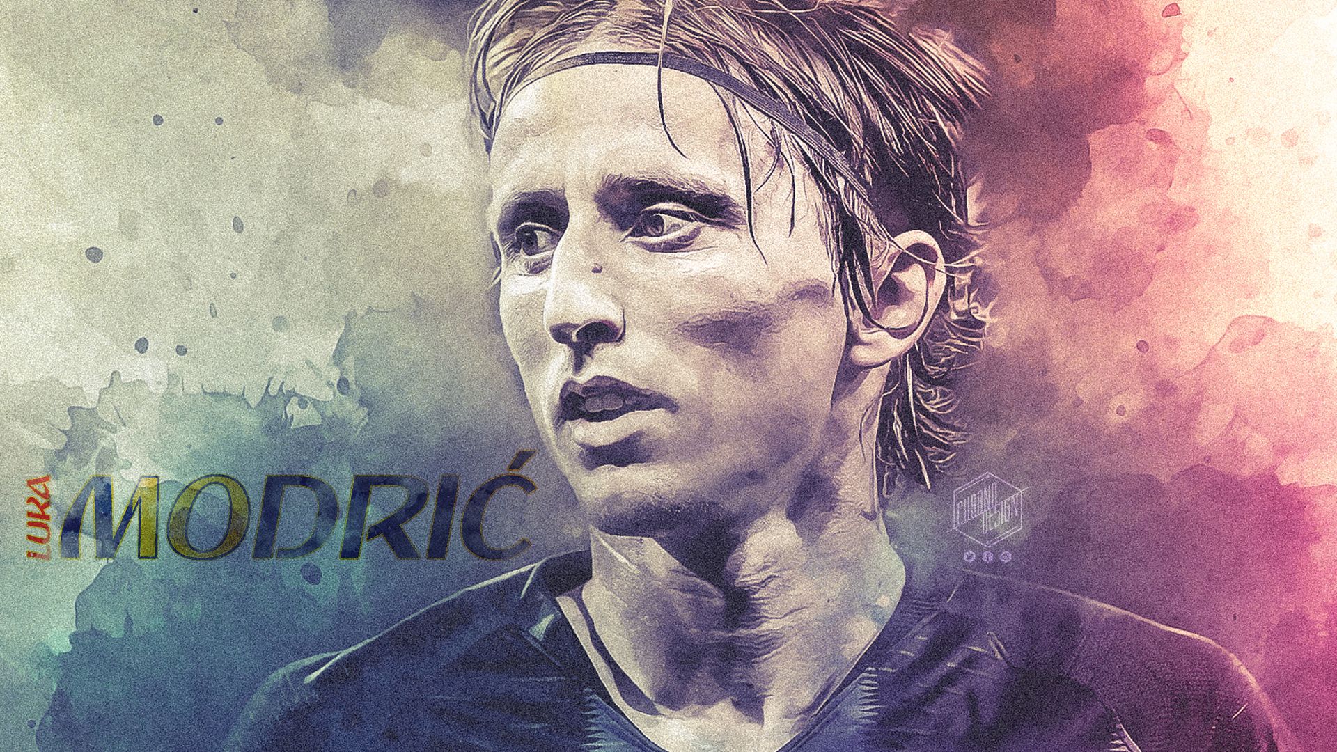 1920x1080 Croatian Real Madrid C.F. Soccer HD Luka Modric Wallpaper