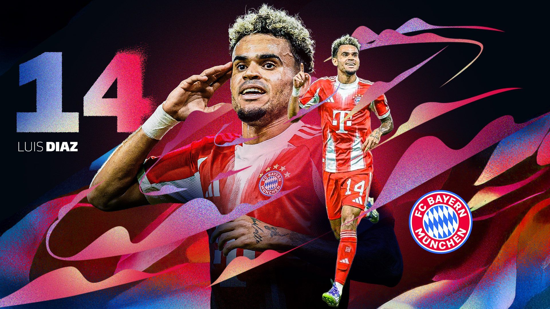 1920x1080 Luis Díaz's Bayern Munich career so far in numbers