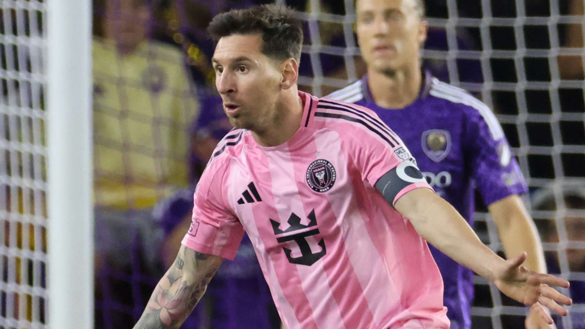 1920x1080 VIDEO: Lionel Messi Scores Two Goals Trademark Long Range Free Kick Inspire Incredible Inter Miami MLS Comeback Win Over Orlando City. Goal.com English Qatar