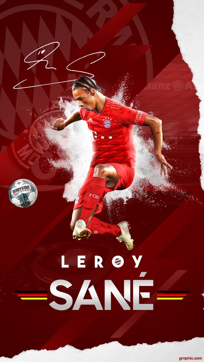 675x1200 Leroy Sané Bayern Munich Wallpaper