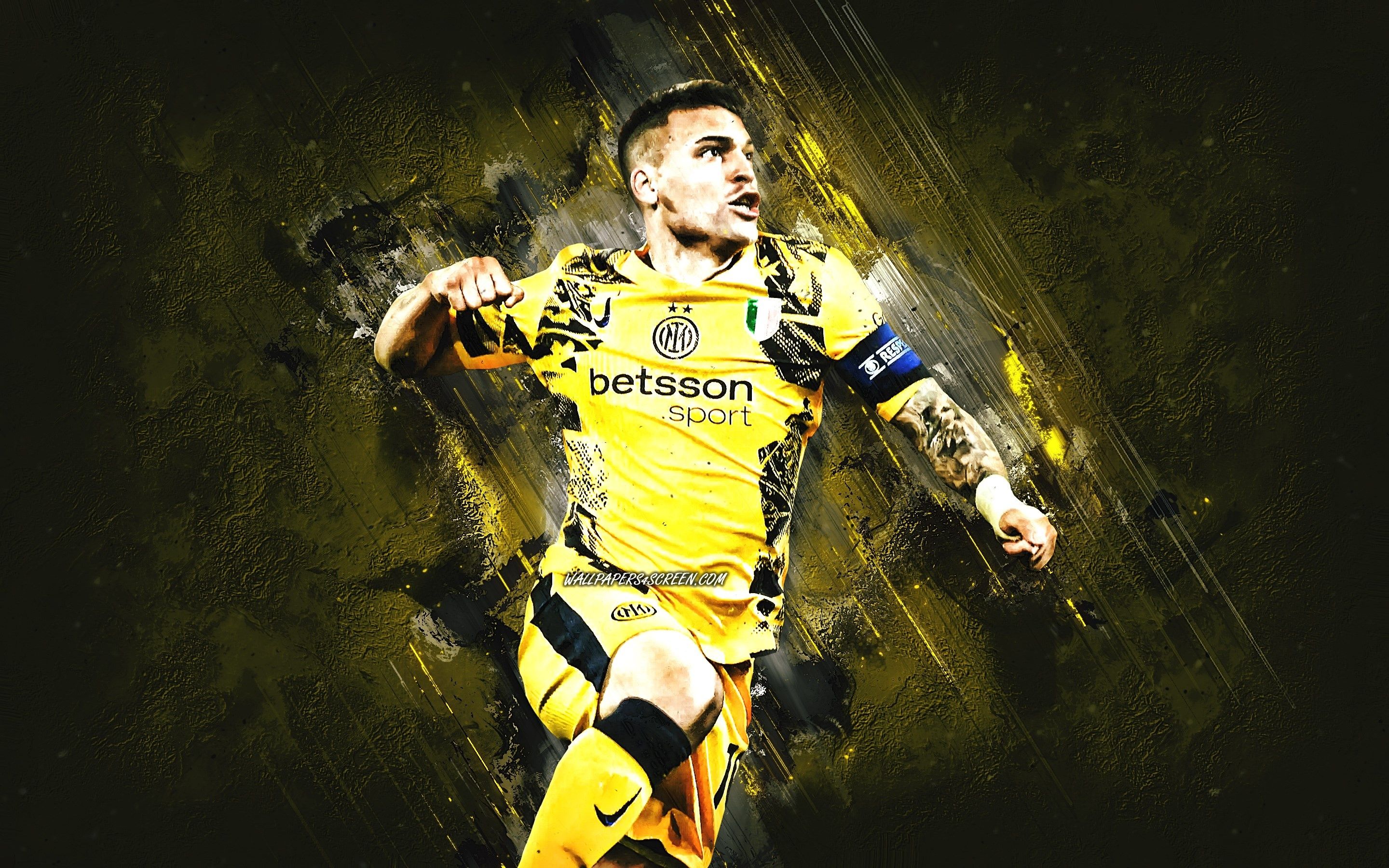 2880x1800 Wallpaper Inter, football, soccer, captain, Inter Milan, Martinez, Argentine, Lautaro Martinez for mobile and desktop, section спорт, resolution 2880x1800