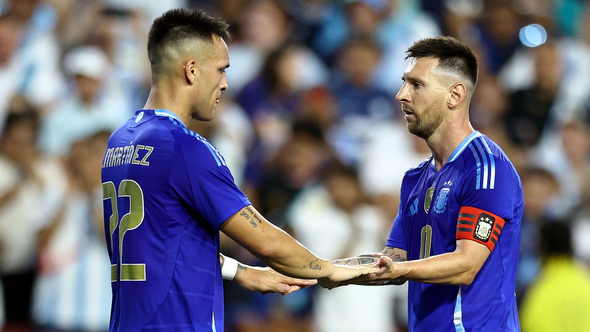 1920x1080 A gentleman' Martinez hails Lionel Messi for wonderful gesture in Argentina's win over Guatemala