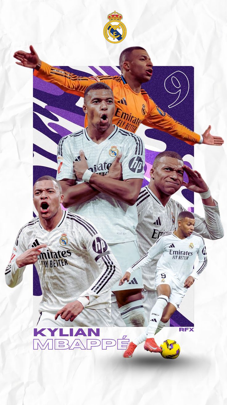 736x1308 KYLIAN MBAPPÉ. .. REAL MADRID POSTER