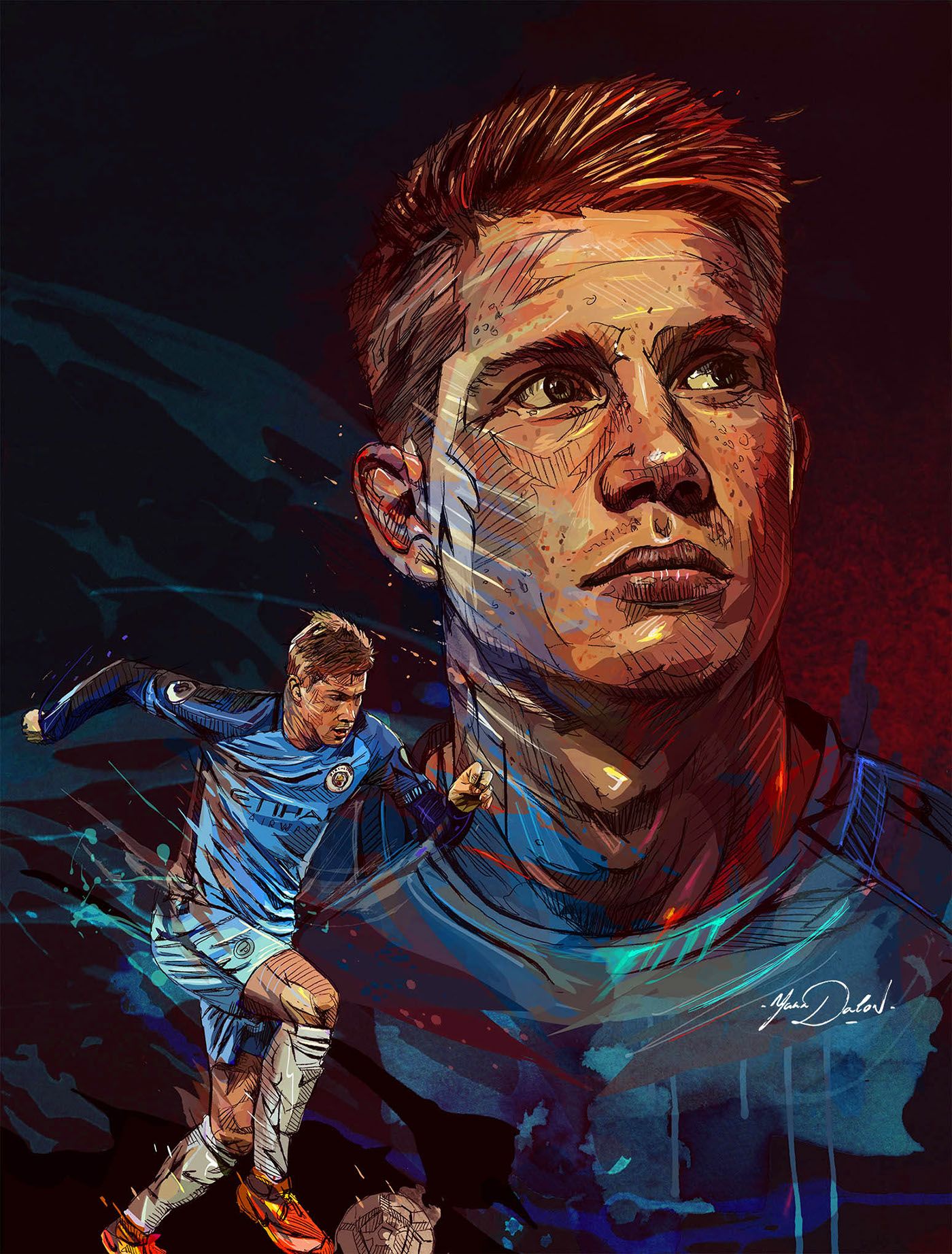 1400x1844 Kevin de Bruyne -Manchester City - Behance