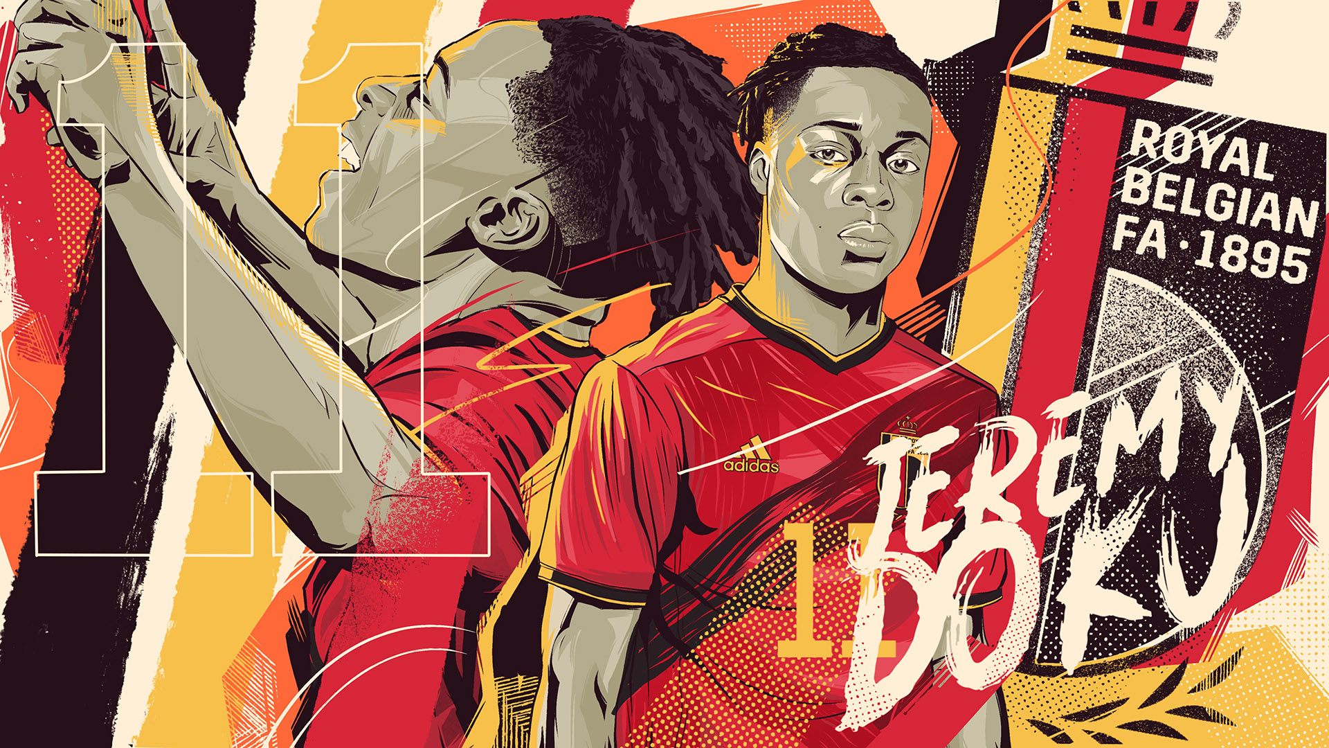 1920x1080 Jeremy Doku Digital Art Wallpaper, HD Sports 4K Wallpaper, Image and Background
