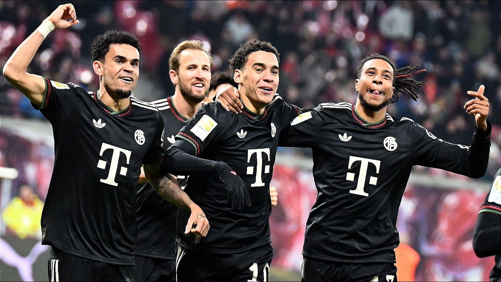 1600x900 Vodacom Soccer. News. Jamal Musiala in 'awe' of Bayern Munich attackers Harry Kane, Luis Diaz, Michael Olise