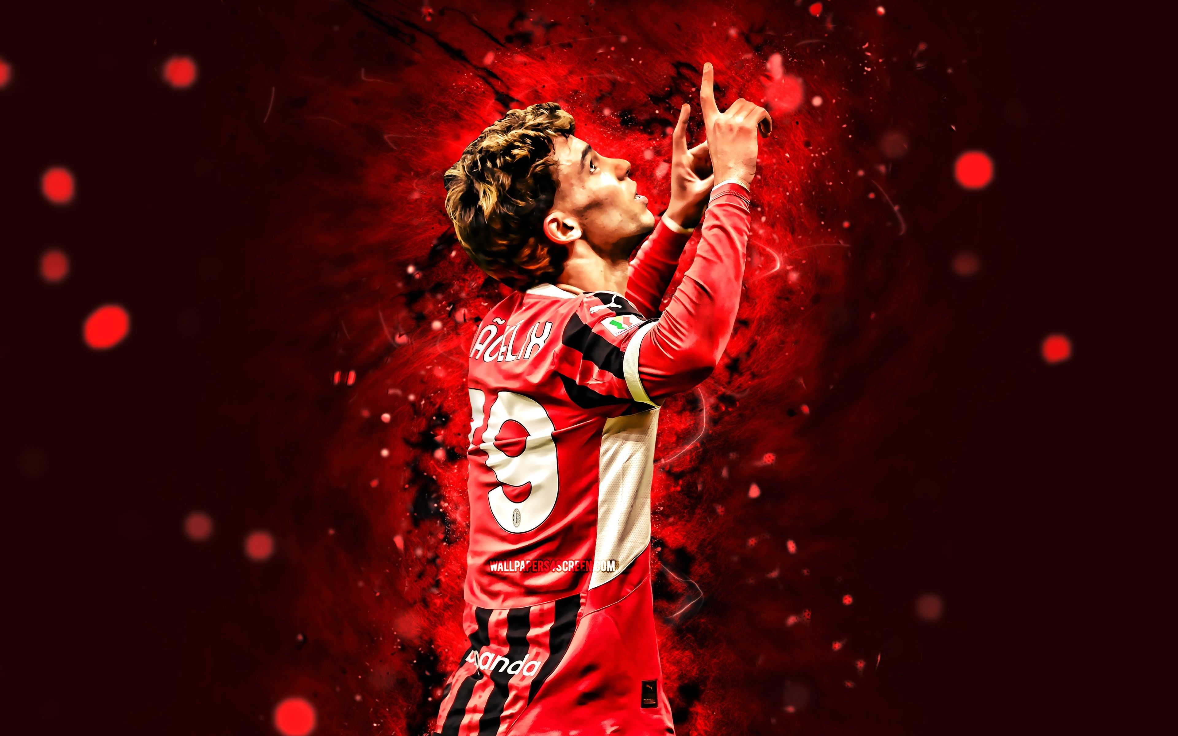 3840x2400 Wallpaper football, soccer, ac milan, Milan, Felix, Joao, Joao Felix for mobile and desktop, section спорт, resolution 3840x2400