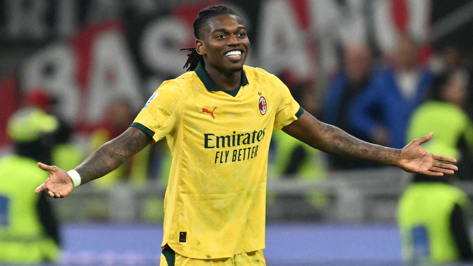 1536x864 Rafael Leao receives offer worth almost double AC Milan salary as Portugal winger considers leaving Serie A side. Goal.com US