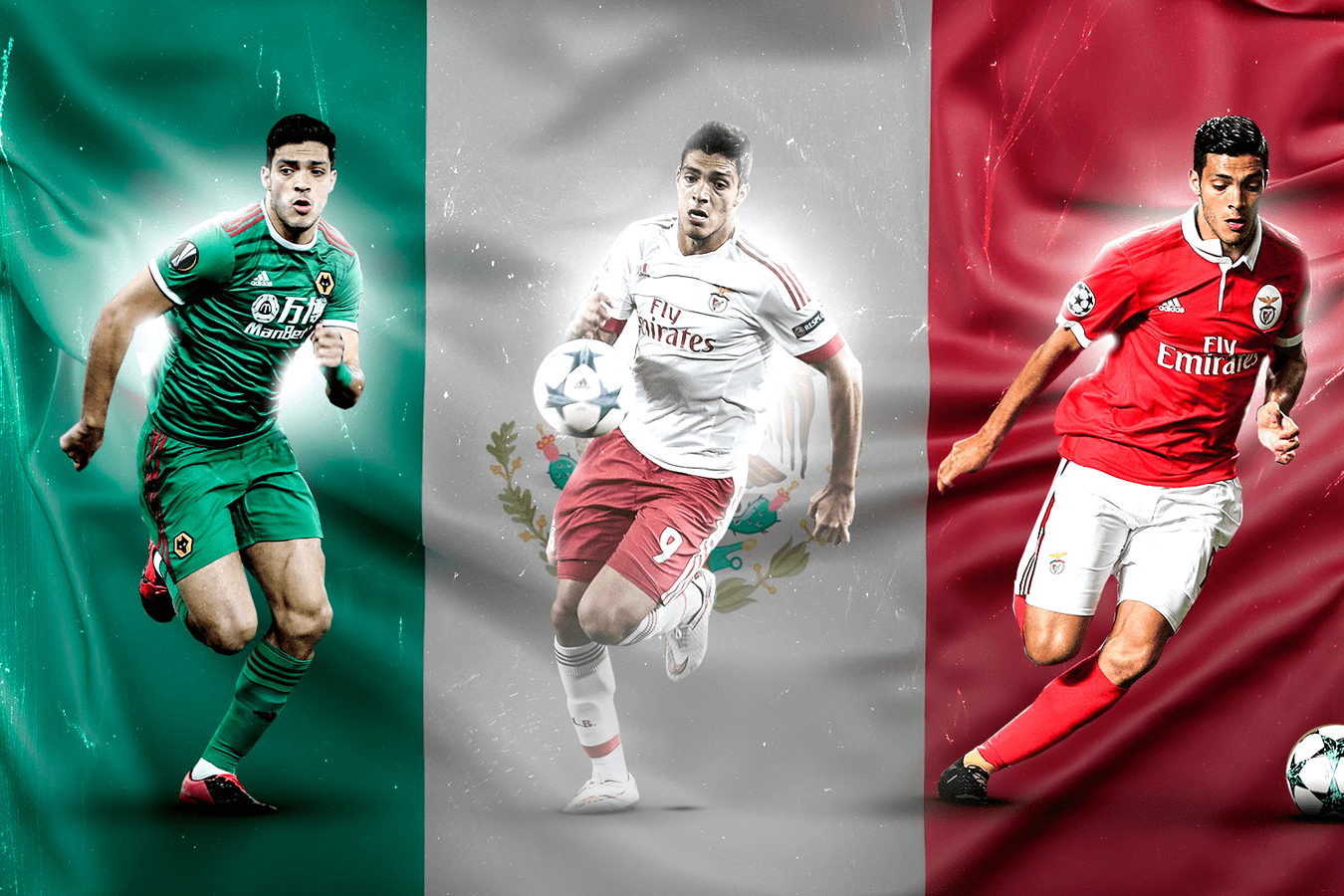 1350x900 Raul Jimenez Wolves Mexico Kit Adidas Adult Mexico Raul Jimenez 2026 Home Authentic Jersey, Men's