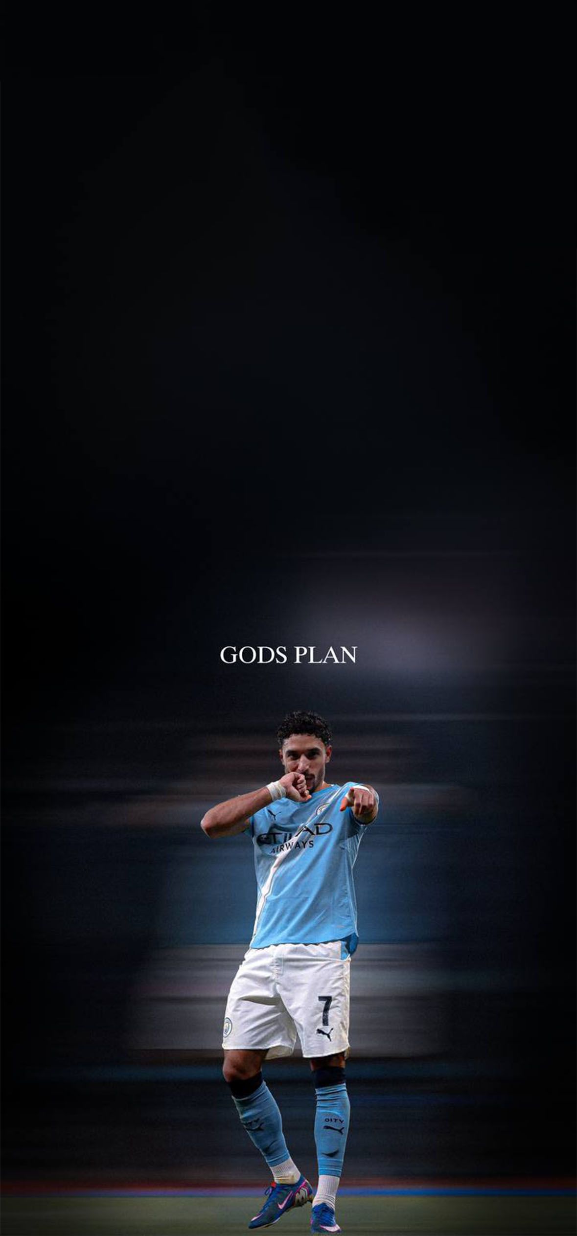 1179x2526 Riyad Mahrez Gods Plan Wallpaper