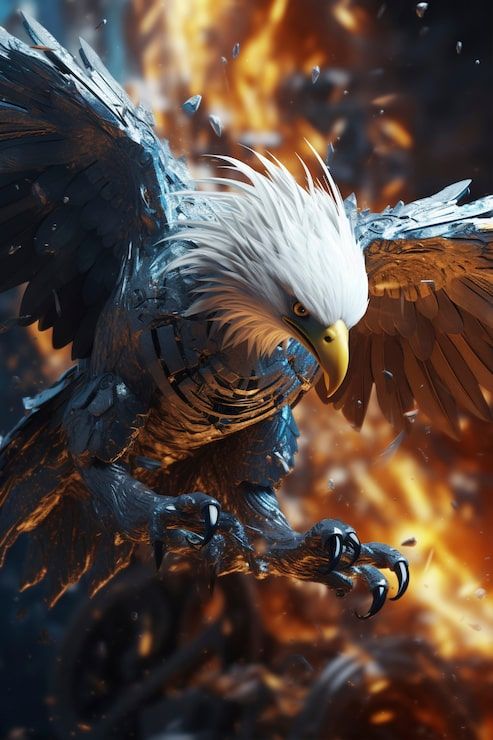 493x740 Mighty Eagle Photo Free High Quality Picture