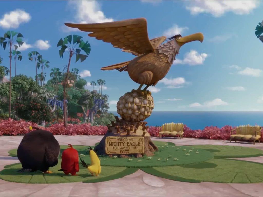 1024x768 Mighty Eagle save the day. But, the weight is heavy and hard to fly. What's your idea about Mighty Eagle in sequel? #AngryBirds