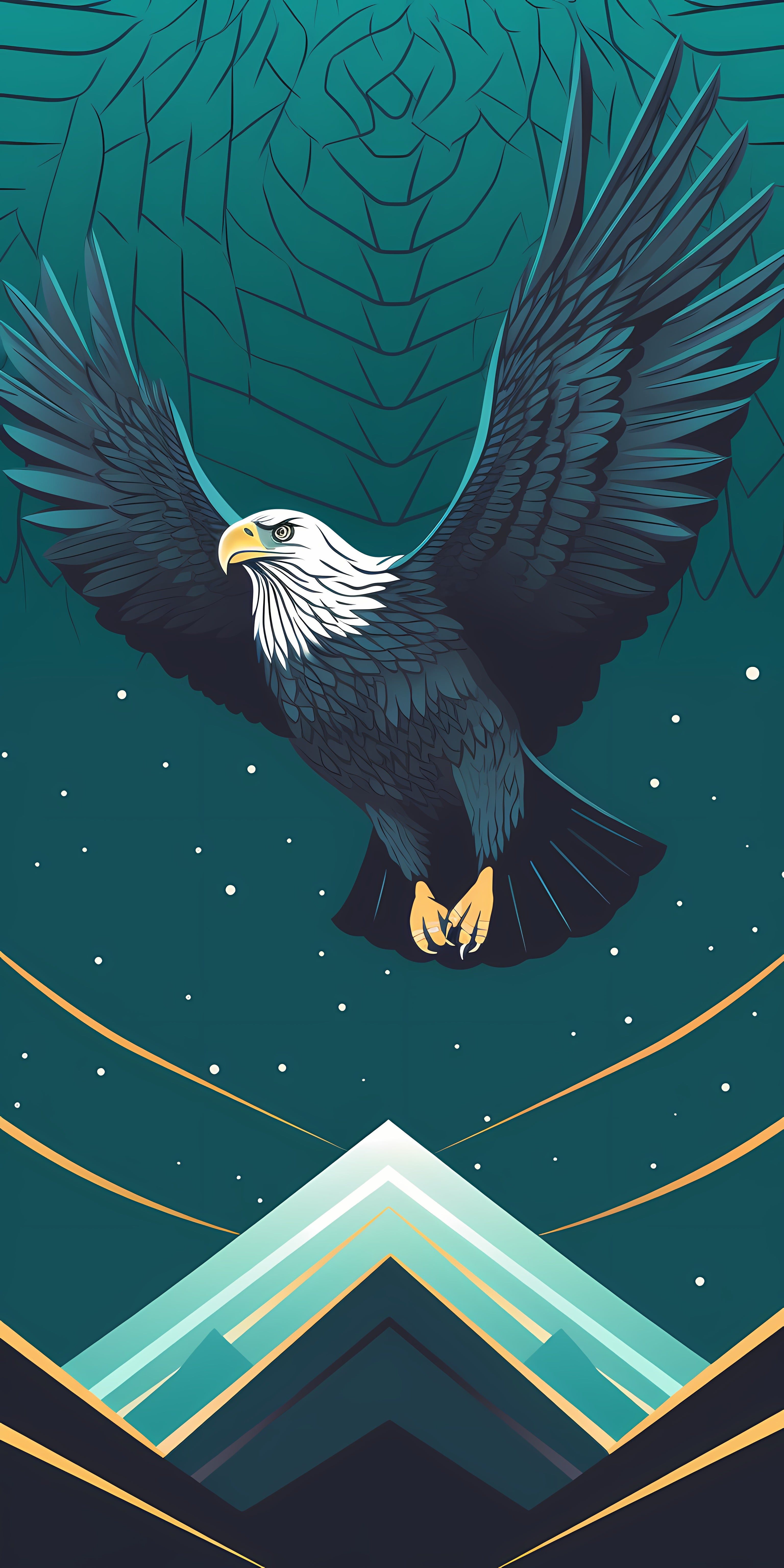 3072x6144 Mighty Eagle (by Wallpop)