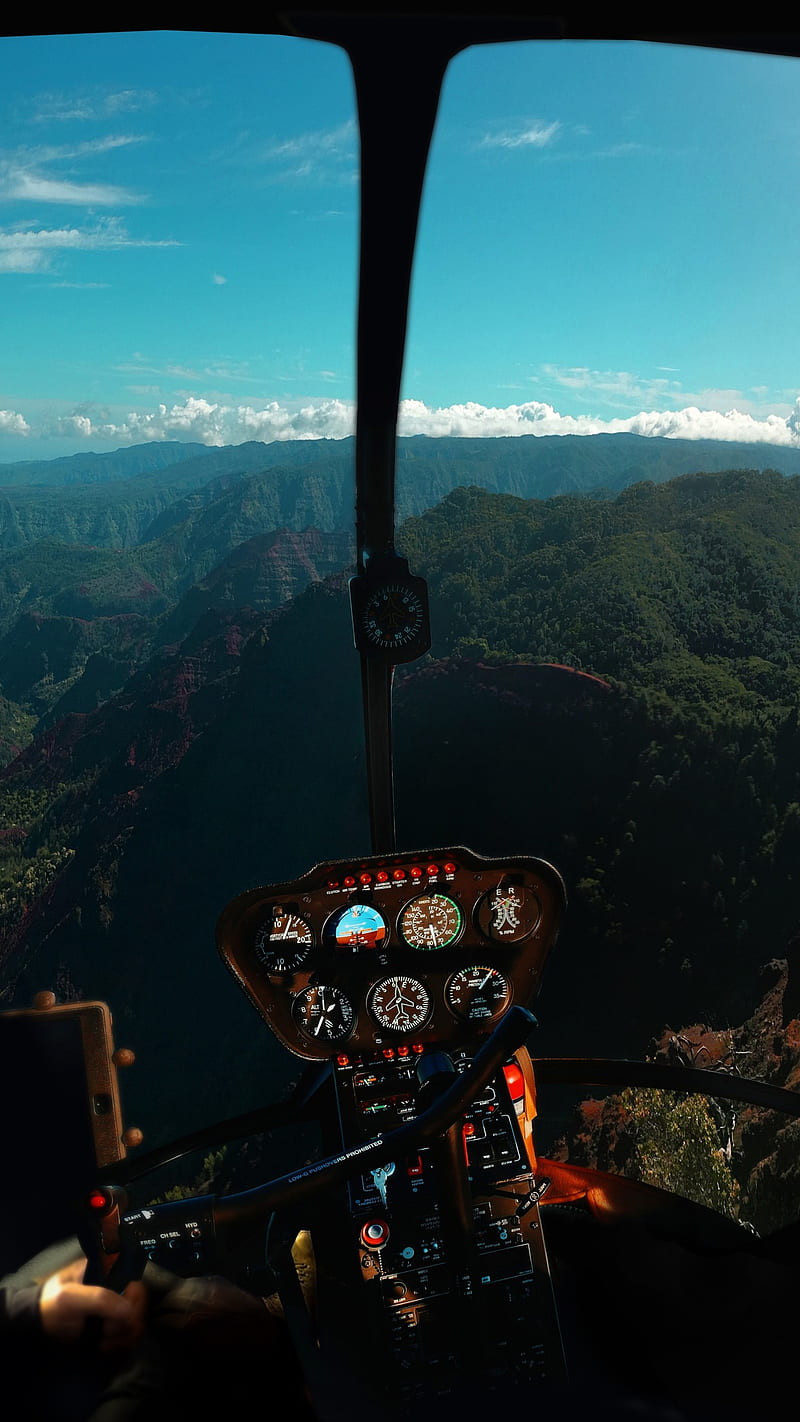 800x1422 Helicopter Inside View, helicopter, planes, HD wallpaper