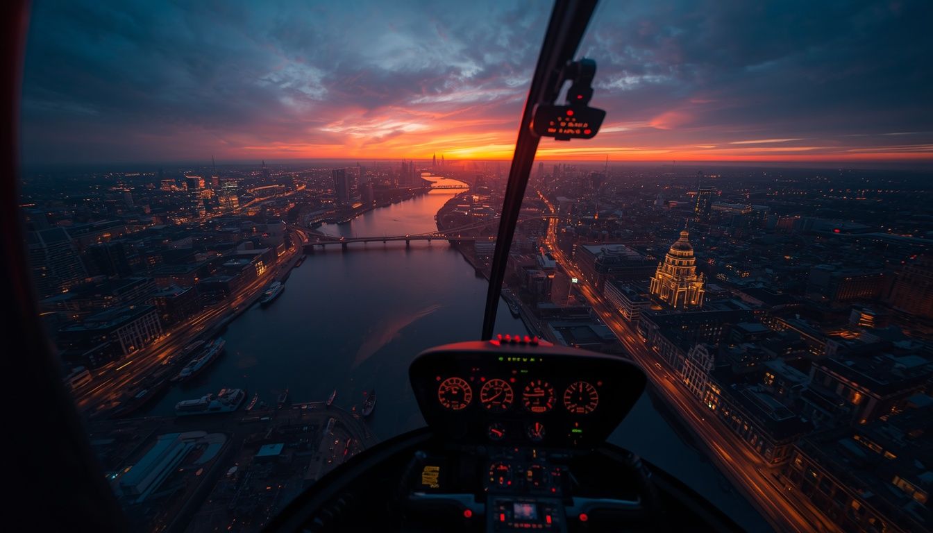 1344x768 pov helicopter cockpit flying amsterdam sunset 16