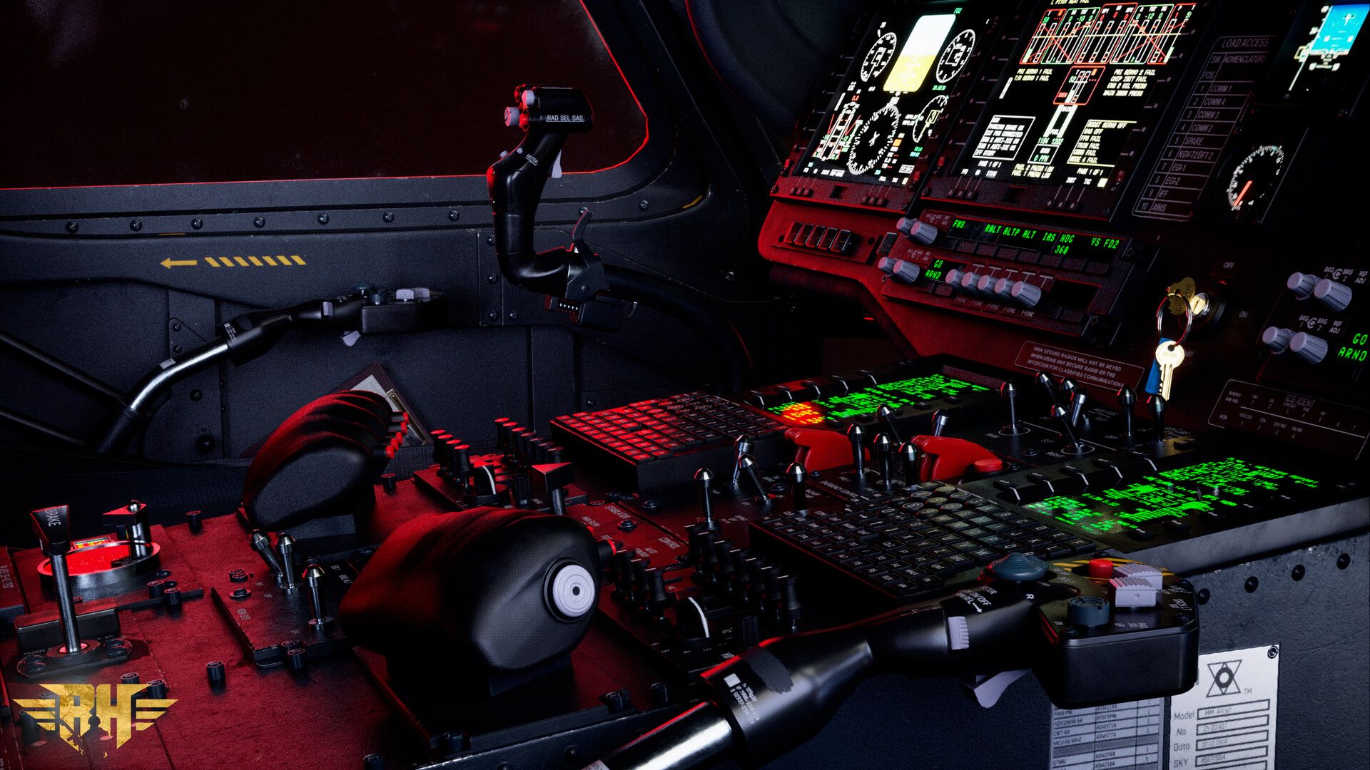 1920x1080 Helicopter cockpit