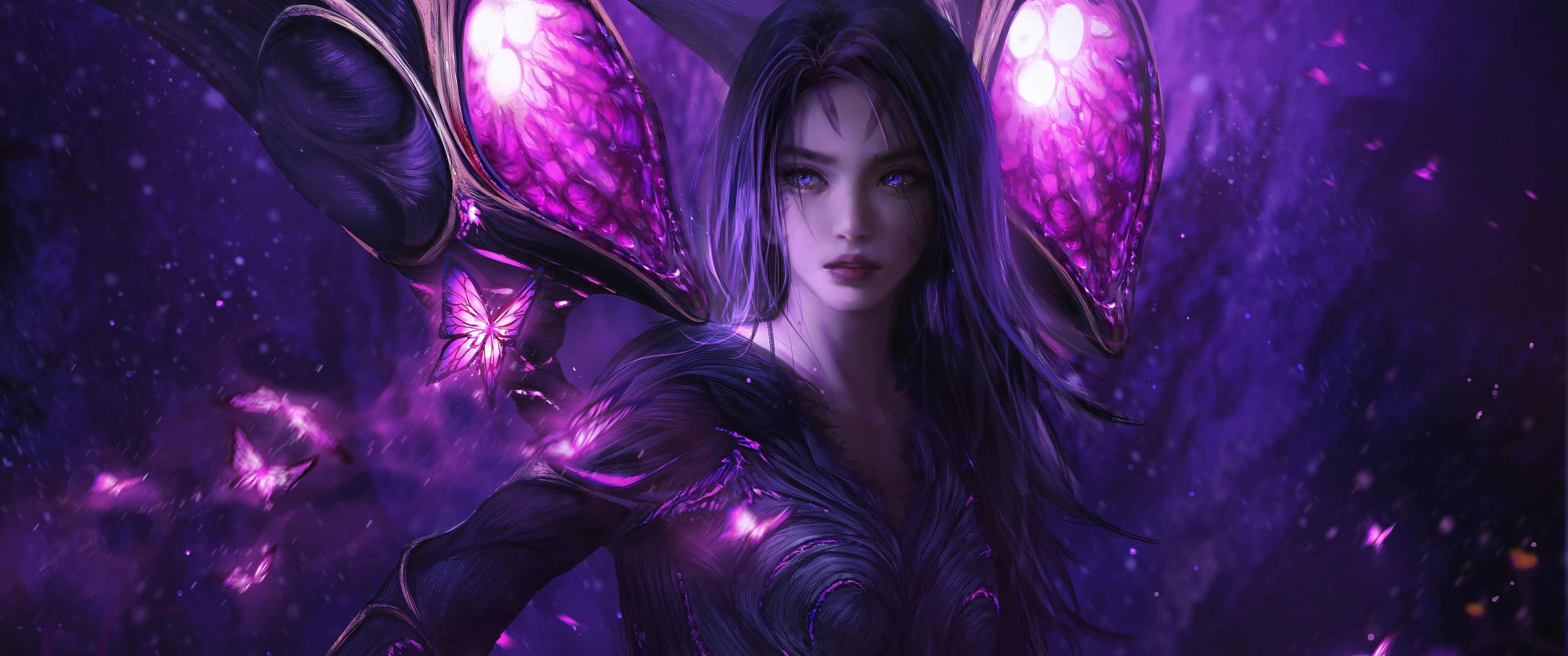 3440x1440 Kai'Sa Wallpaper 4K, League of Legends