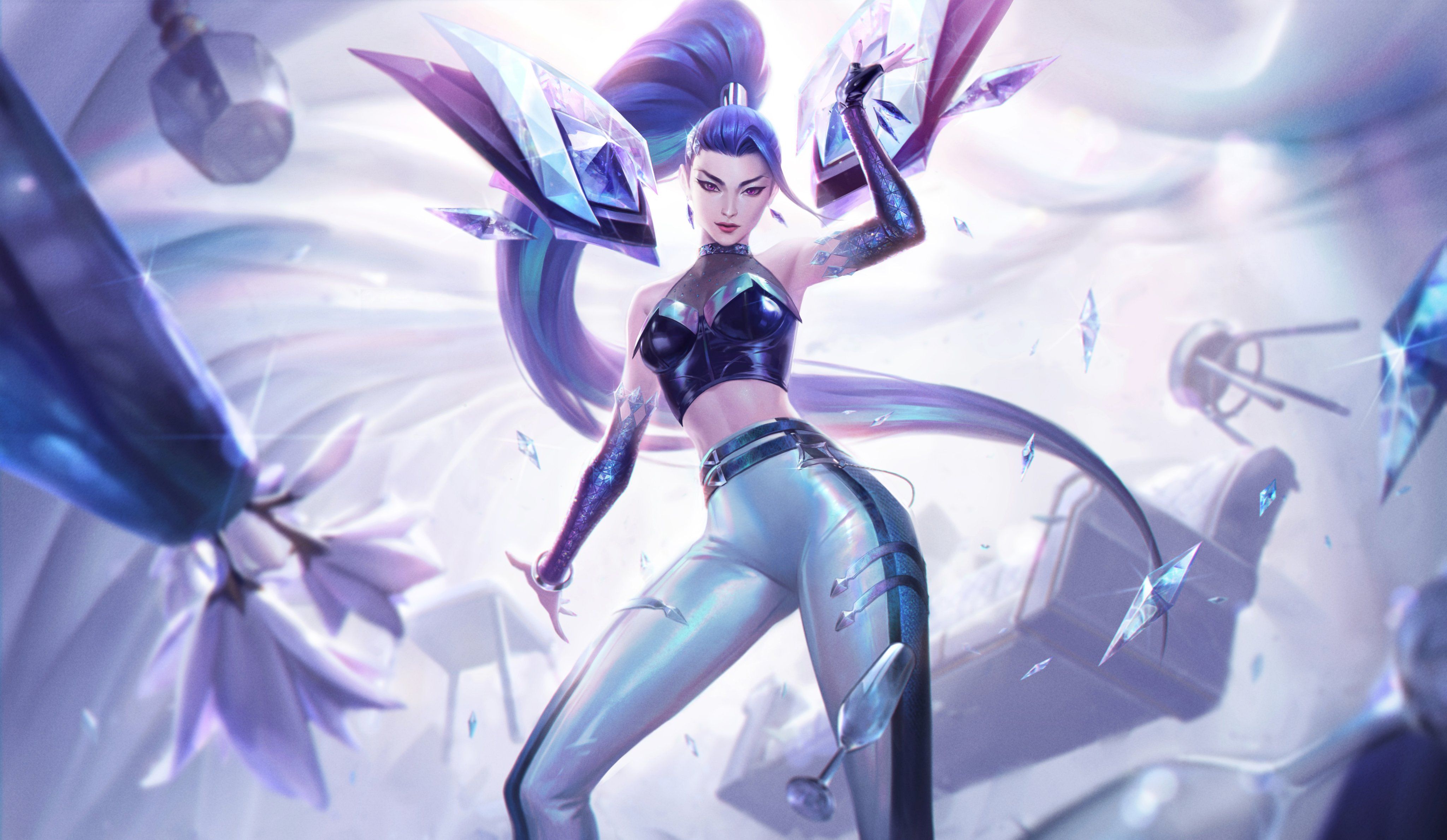 4096x2379 Kaisa from League of Legends Wallpaper 4K for Desktop